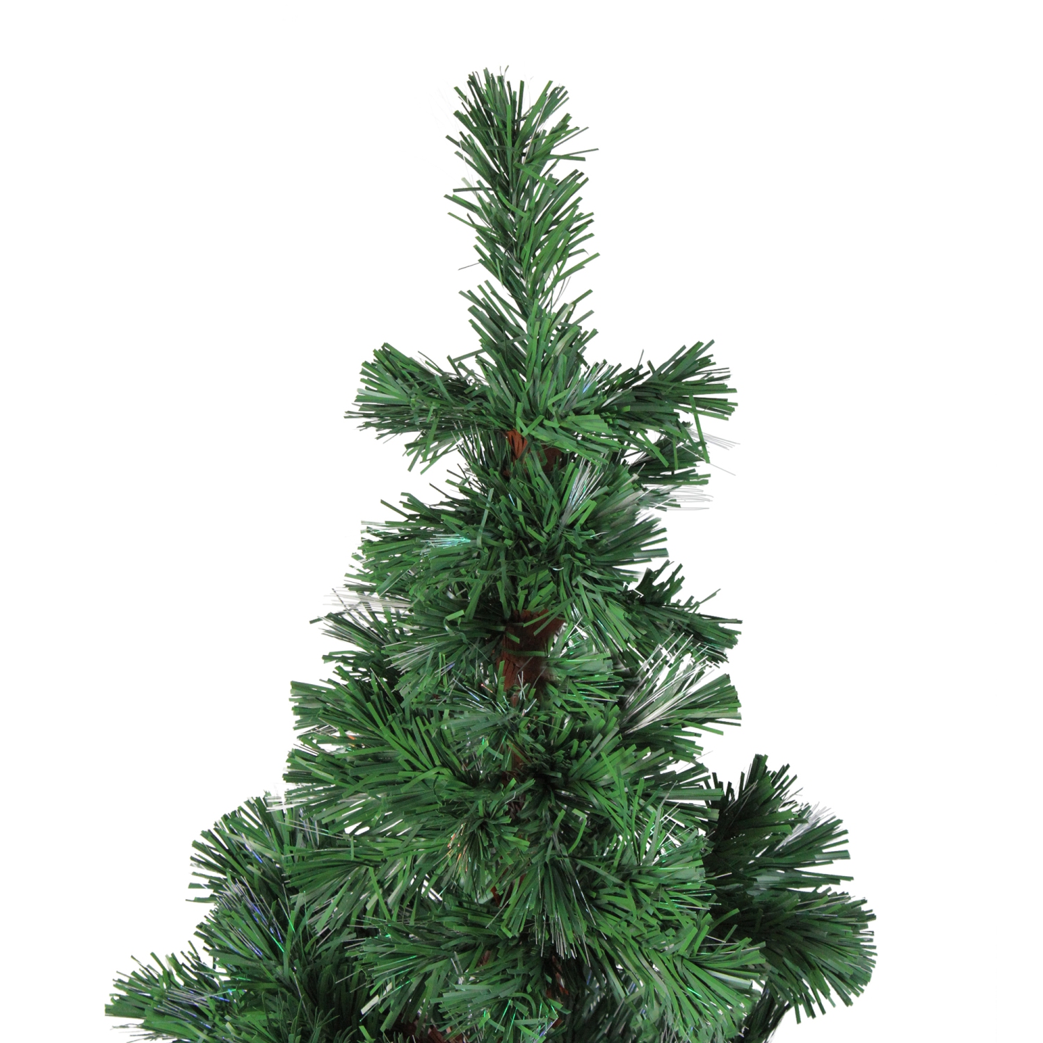 4' Pre-Lit Fiber Optic Artificial Spiral Pine Christmas Tree - Multi Lights