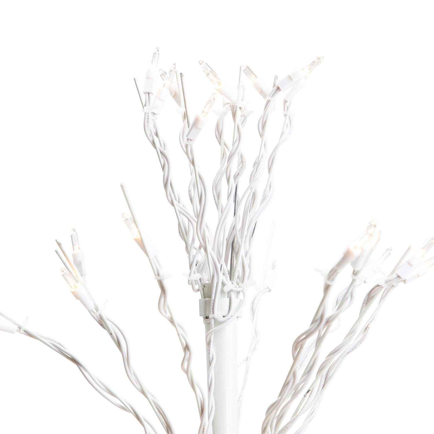4' White Lighted Christmas Cascade Twig Tree Outdoor Decoration - Clear Lights