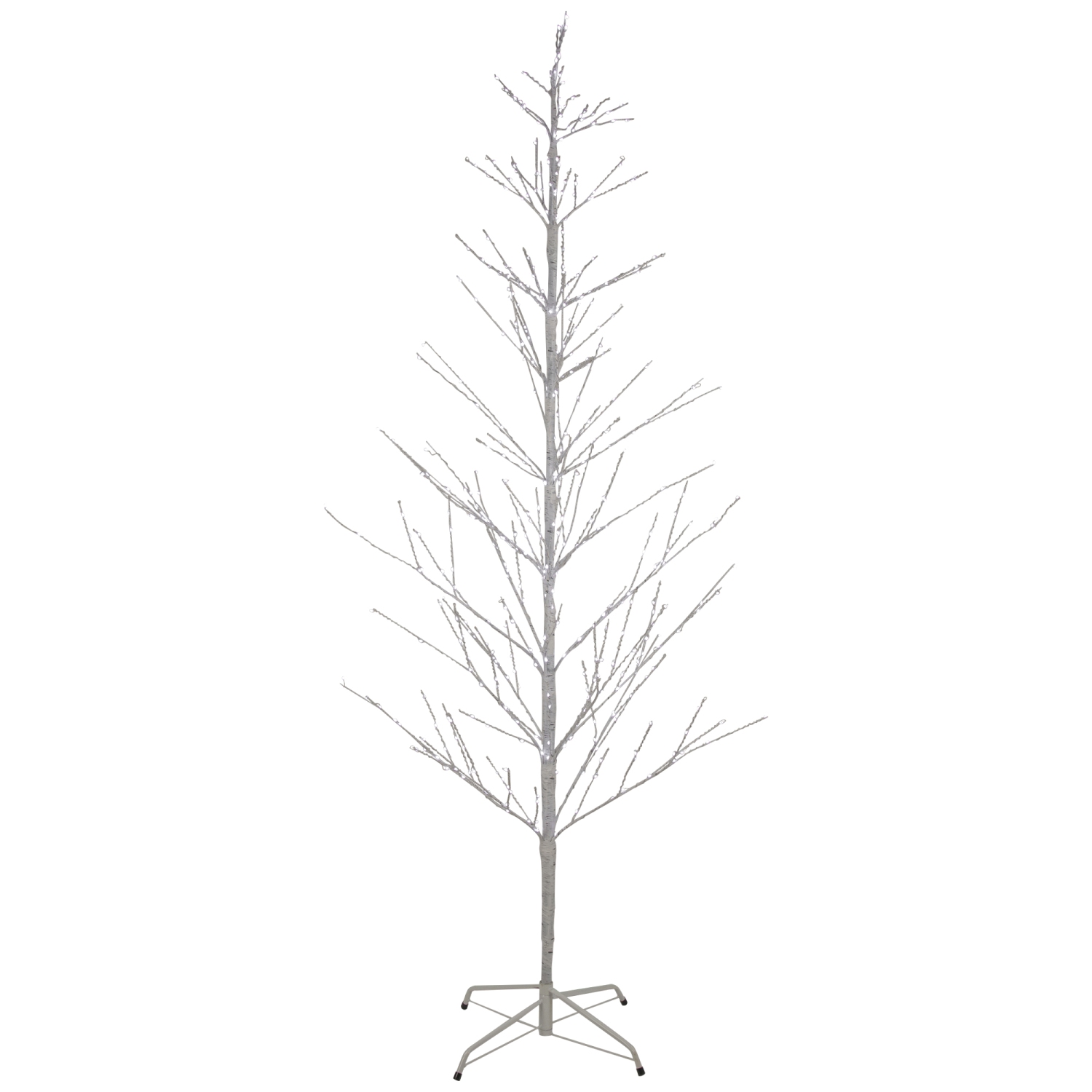 Arbre à brindilles de Noël à DEL en bouleau blanc lumineux de 6 pi – lumières blanc pur