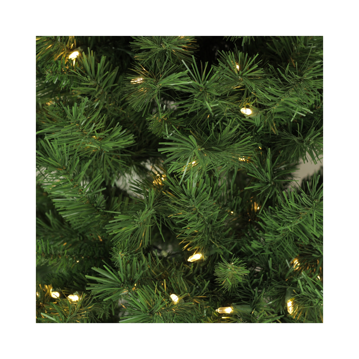 7' Pre-Lit Slim Glacier Pine Artificial Christmas Tree - Multicolor LED Lights