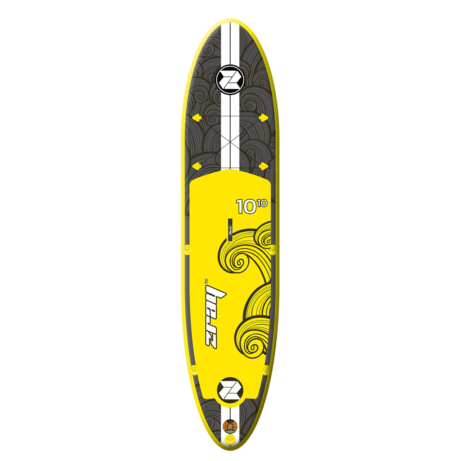 10.75' Yellow Inflatable Z-Ray X2 All Around Multiboard with Paddle and Pump