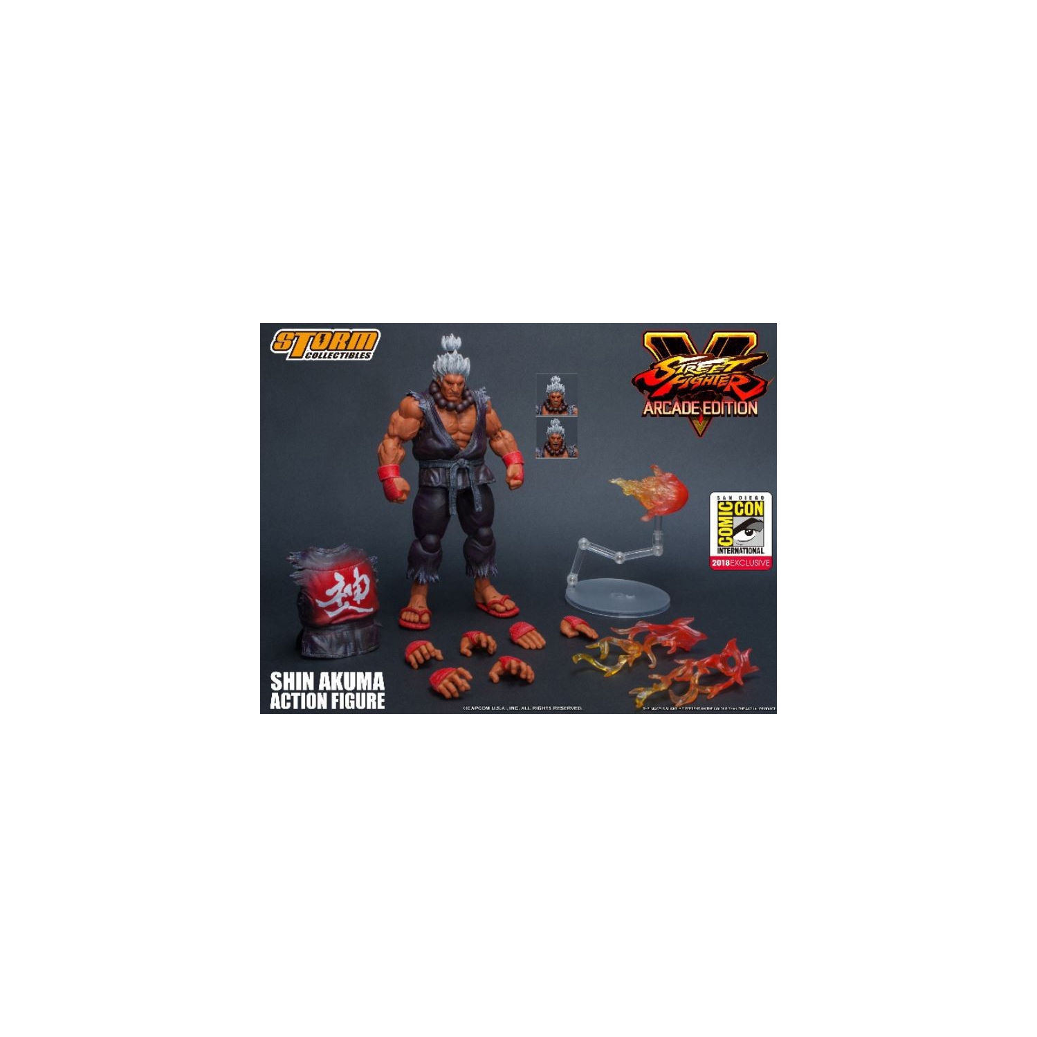 Storm Collectibles Akuma (San Diego Comic Con 2018 Exclusive) Street Fighter V 1/12 Scale Action Figure SDCC