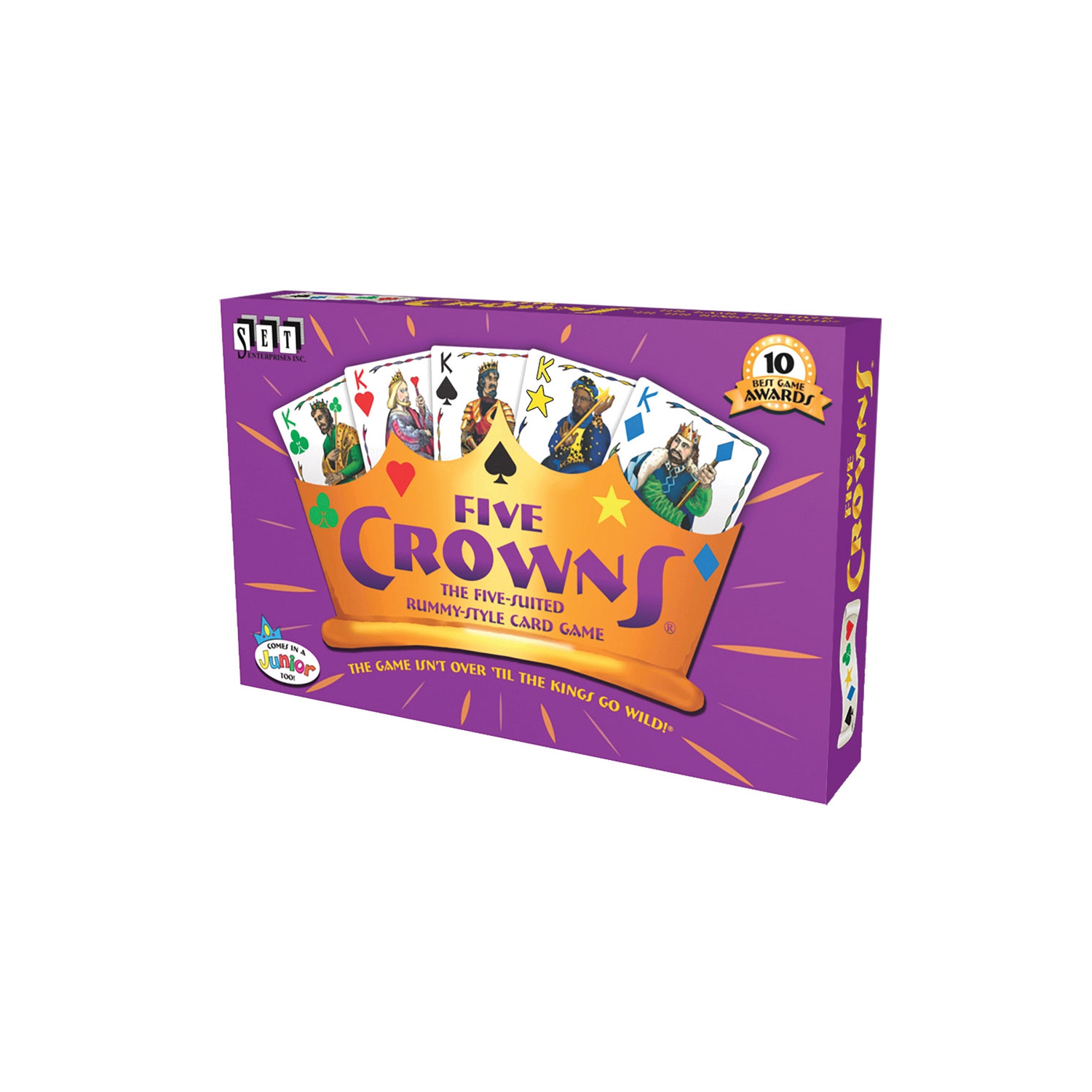 Five Crowns 1-7 players, ages 8+, 45 minutes