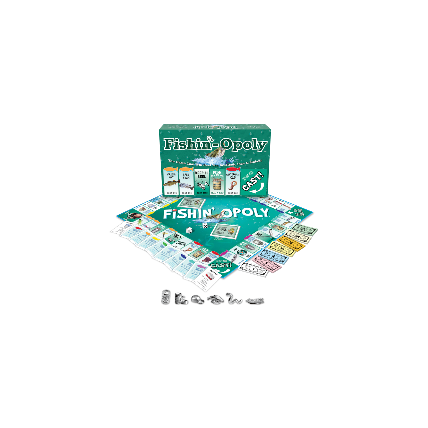 Late For The Sky Fishin'-Opoly 2-6 players. ages 8+