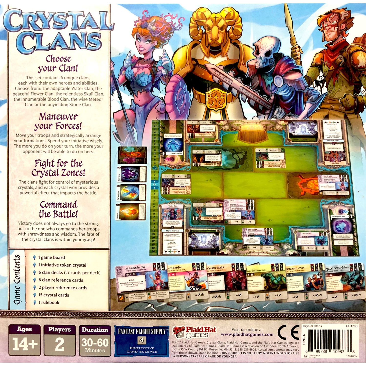 Plaid Hat Games Crystal Clans 2 players, ages 14+, 30-60 minutes