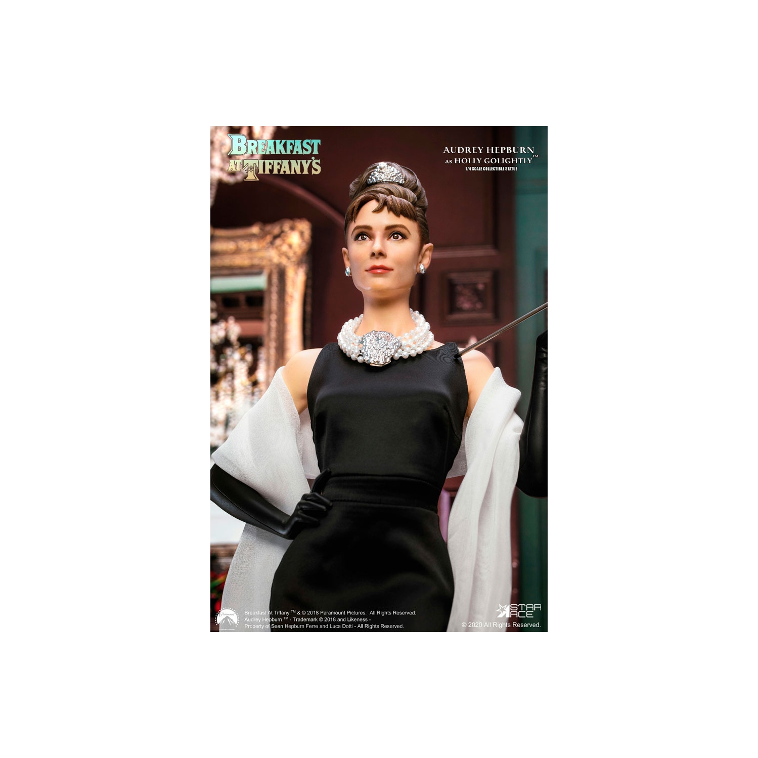 Holly Golightly (Audrey Hepburn) Breakfast at Tiffany's Quarter Movie (1/4) Scale Statue #/500