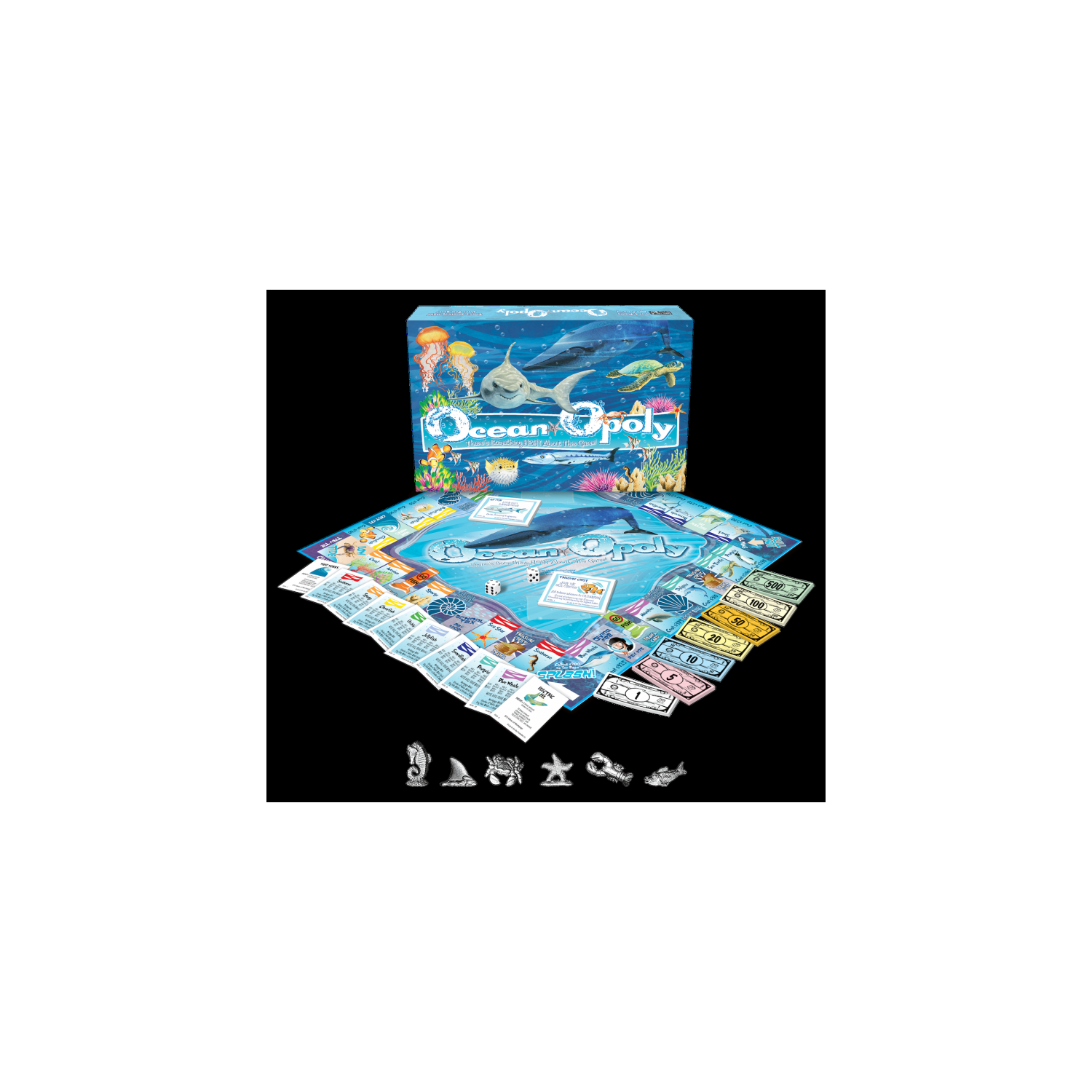 Ocean-Opoly 2-6 players. ages 8+
