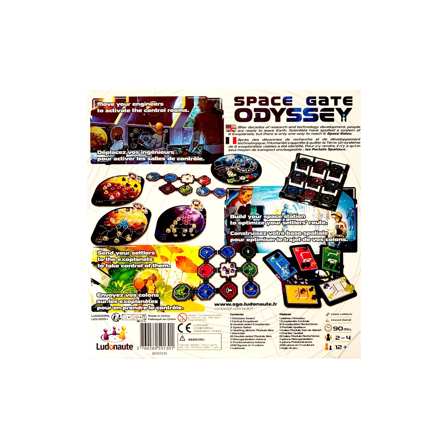 Ludonaute Space Gate Odyssey 2-4 joueurs, 12 ans et plus, 90 minutes