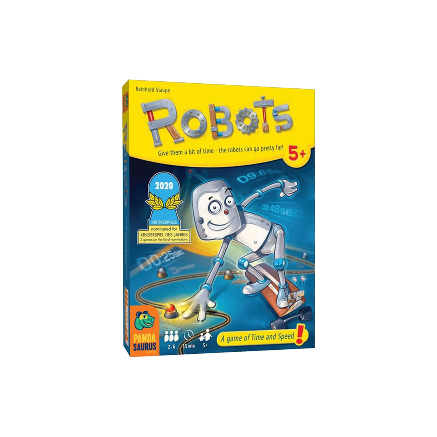 Pandasaurus Games Robots 2-6 players, ages 5+, 15 minutes