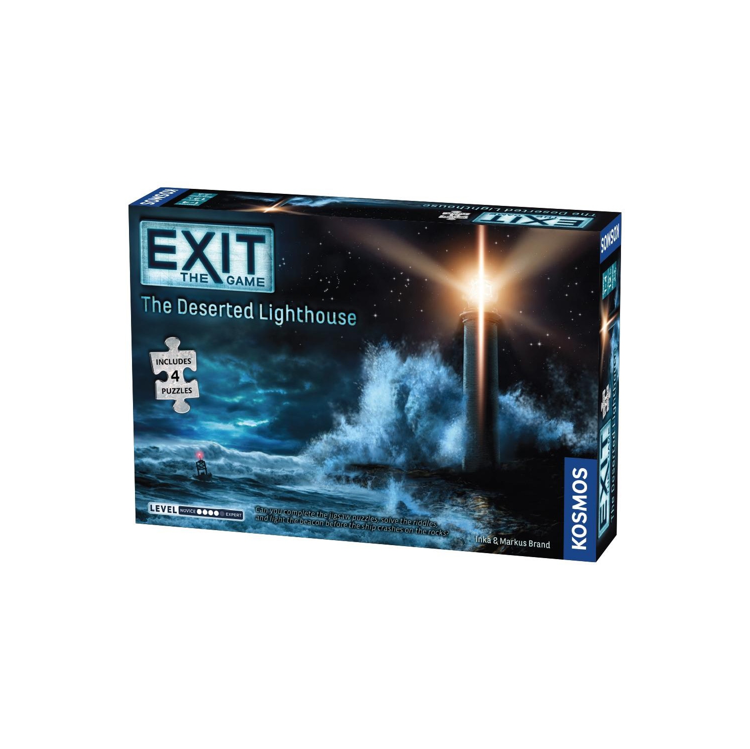 Thames & Kosmos Exit: The Game - The Deserted Lighthouse - Includes 4 Jigsaw Puzzles 1-4 players, ages 12+, 120-180 minutes