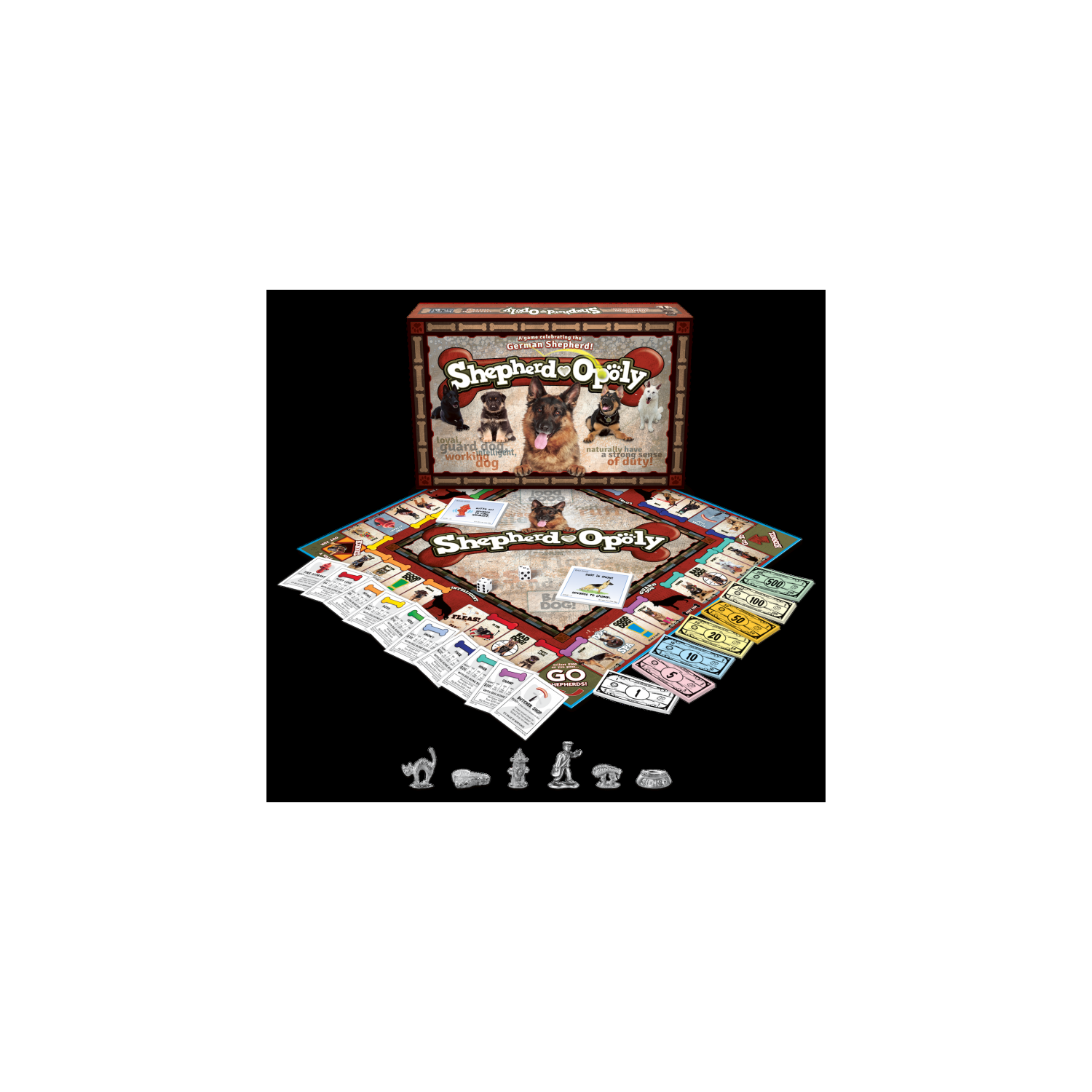 Berger allemand-Opoly 2-6 joueurs âgés de 8 ans et plus