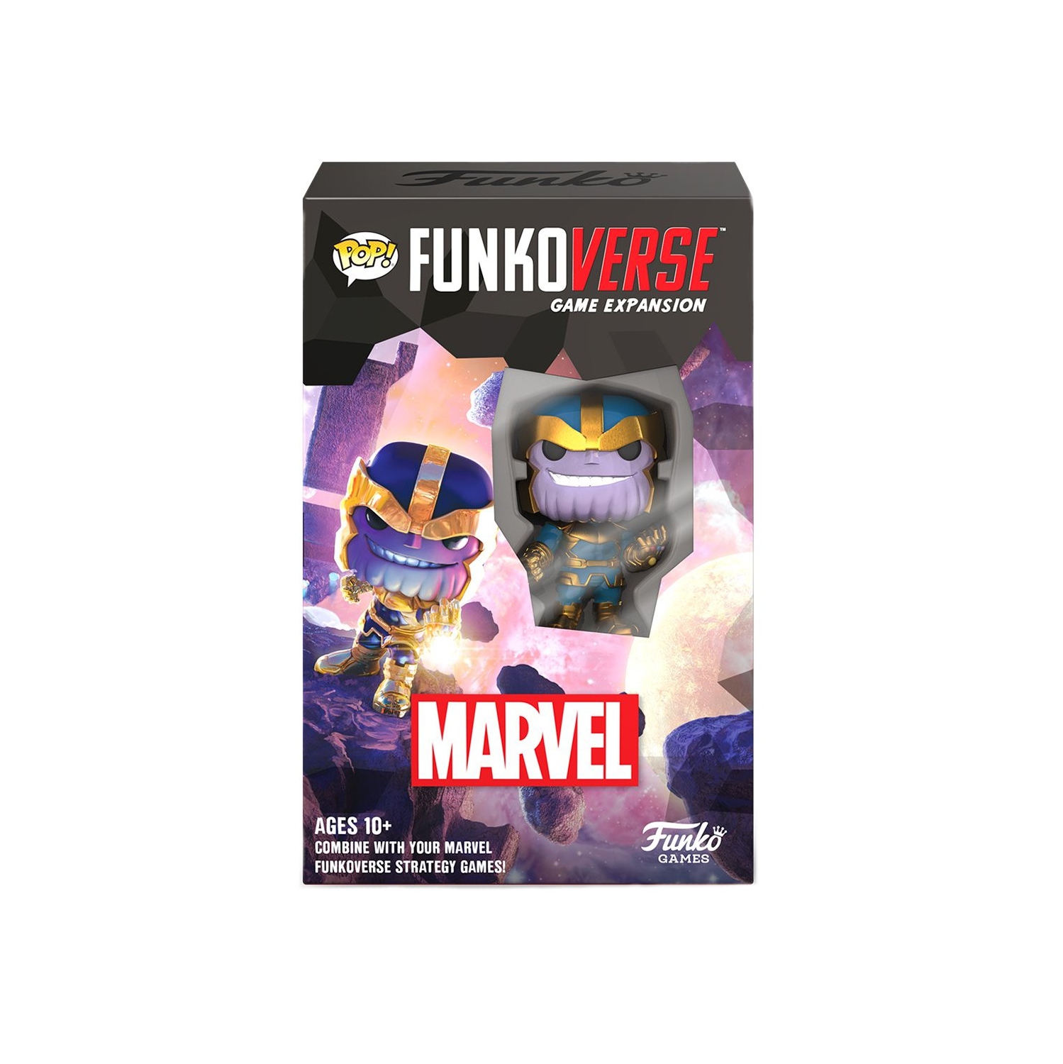 Pop! Funkoverse Strategy Marvel 101 Thanos 1-Pack 2-4 players, ages 10+, 20-60 minutes
