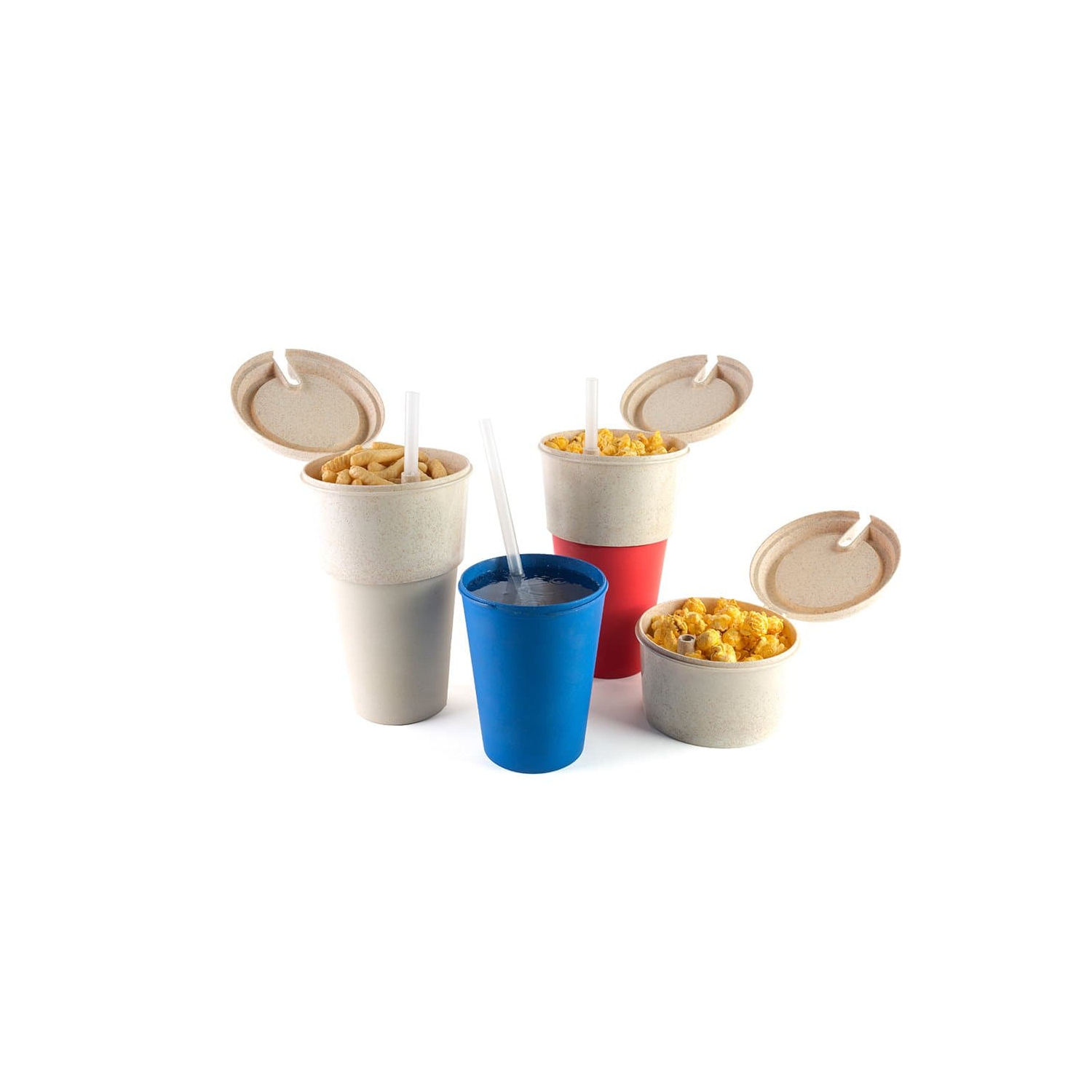 Snack/Popcorn and Drink cup BLUE