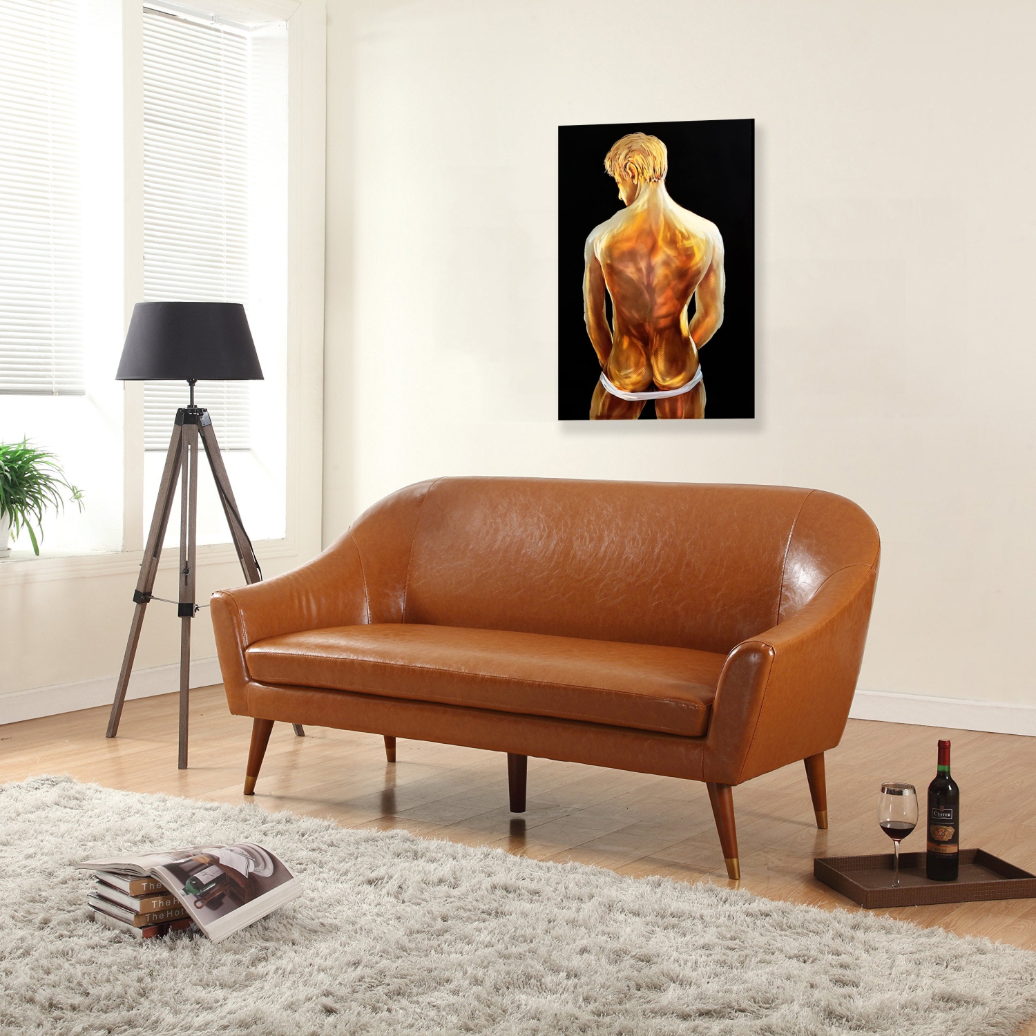 Man Nude Metal Wall Art