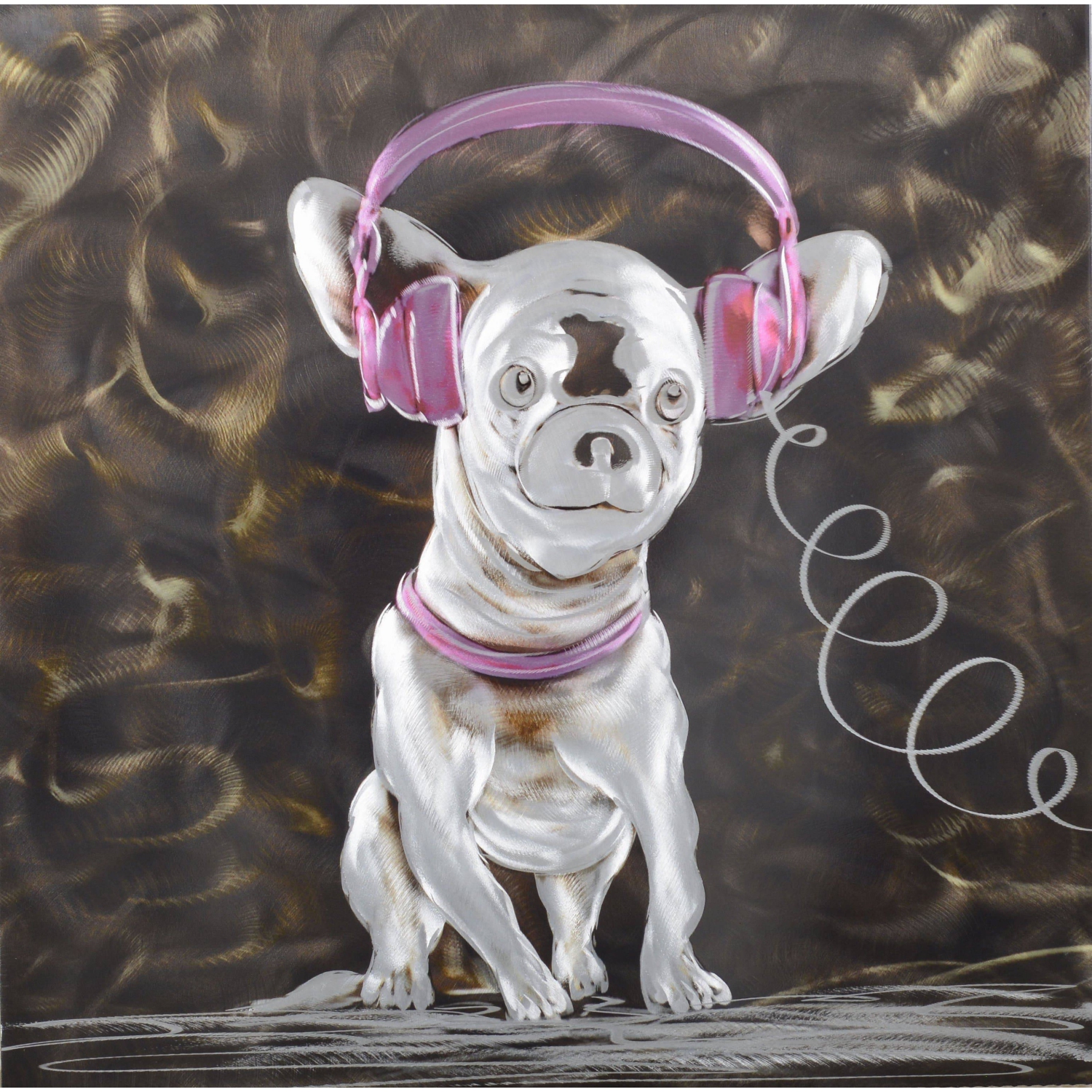 Musical Dog Metal Wall Art