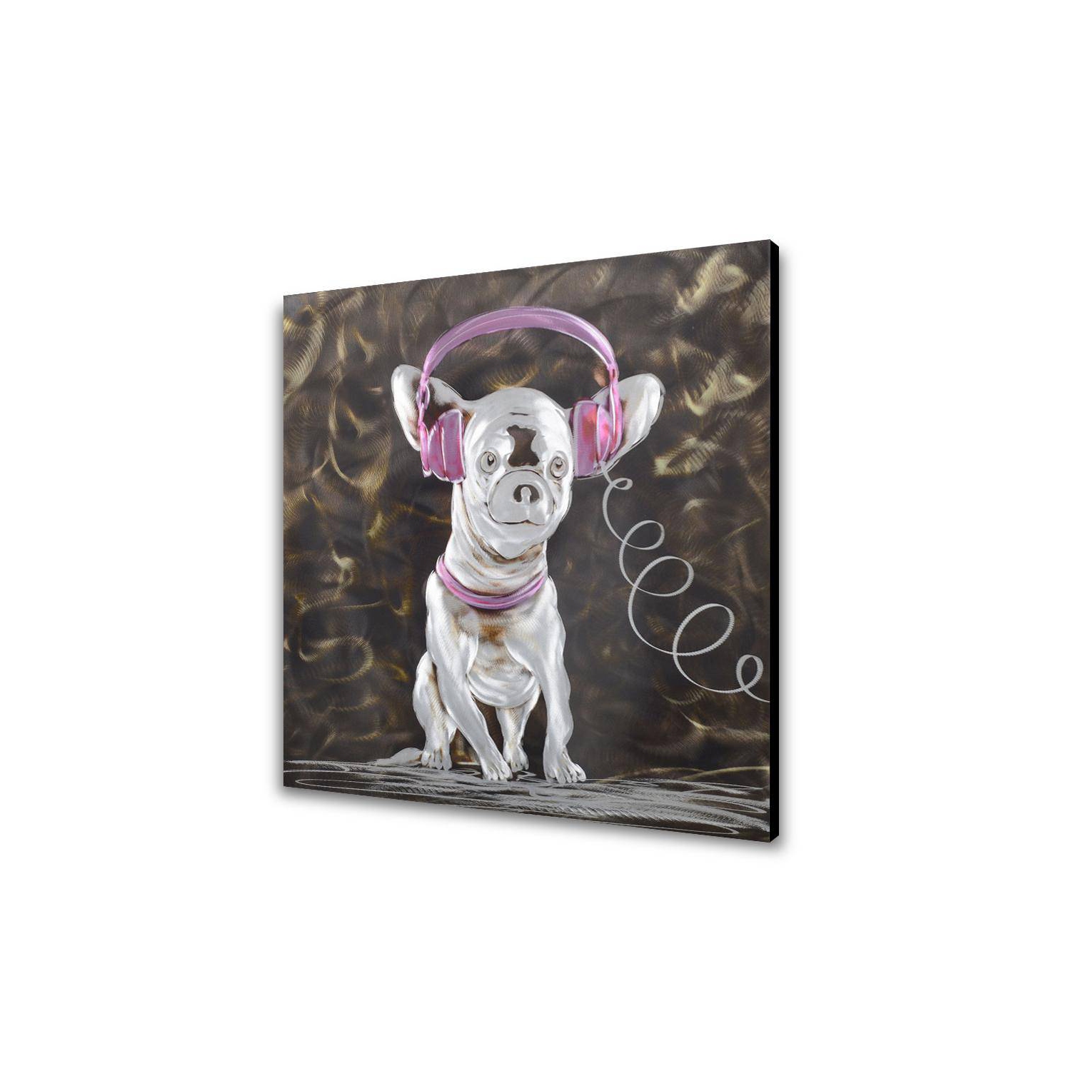 Musical Dog Metal Wall Art