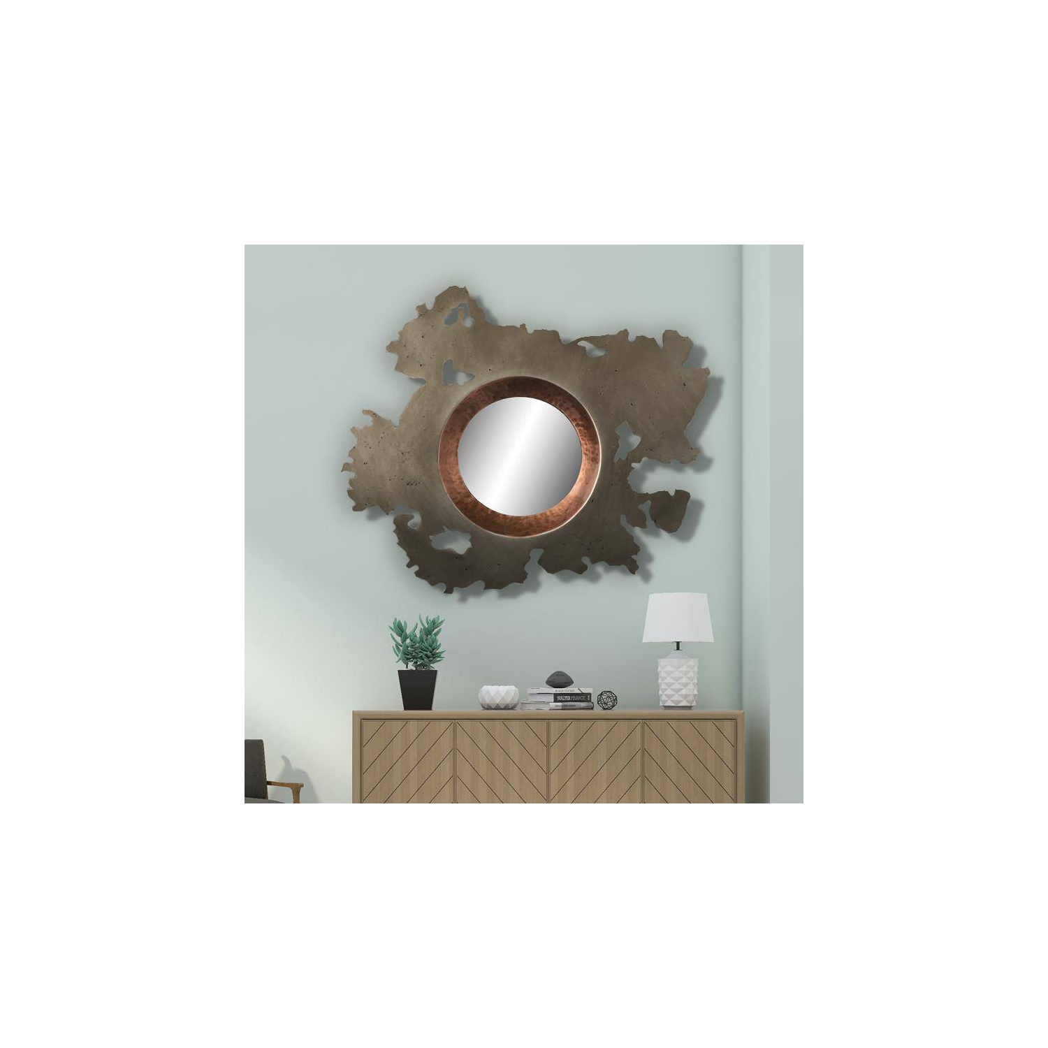 Wall Mirror - Decorative Metal Mirror