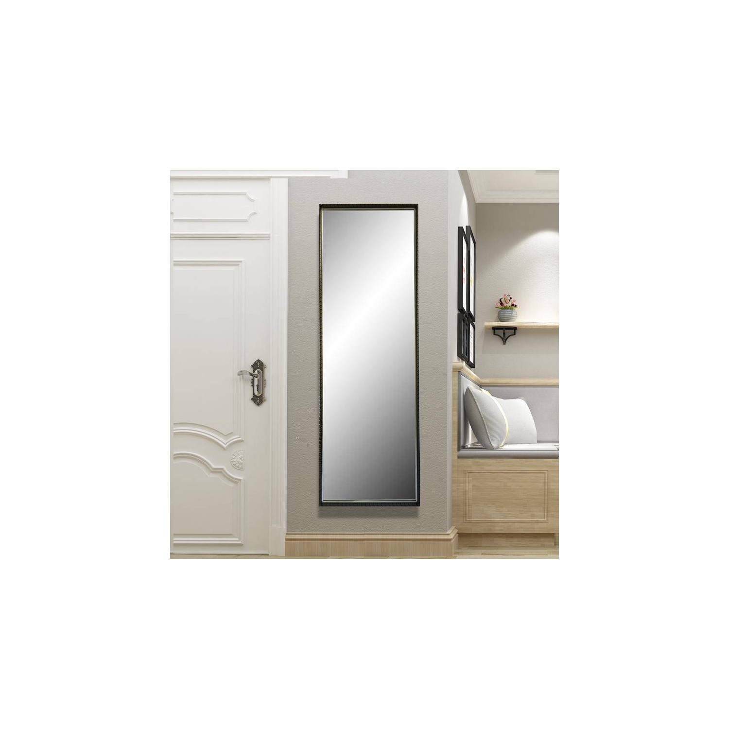 Wall Mirror - Metal wall or floor mirror