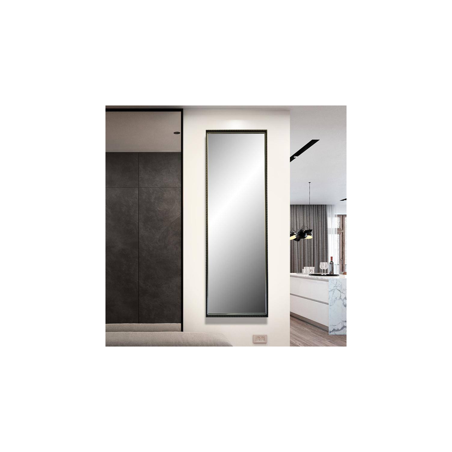 Wall Mirror - Metal wall or floor mirror