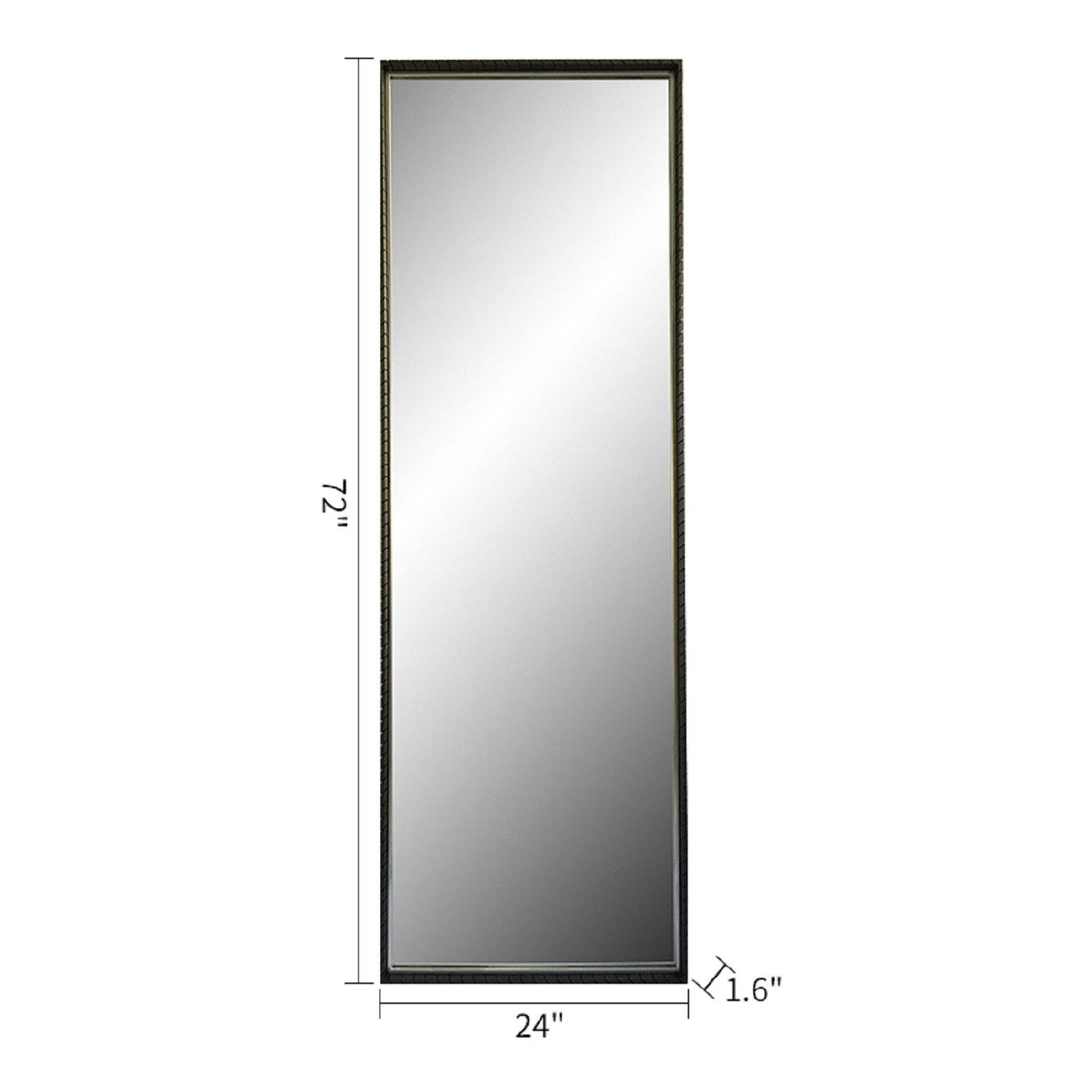 Wall Mirror - Metal wall or floor mirror