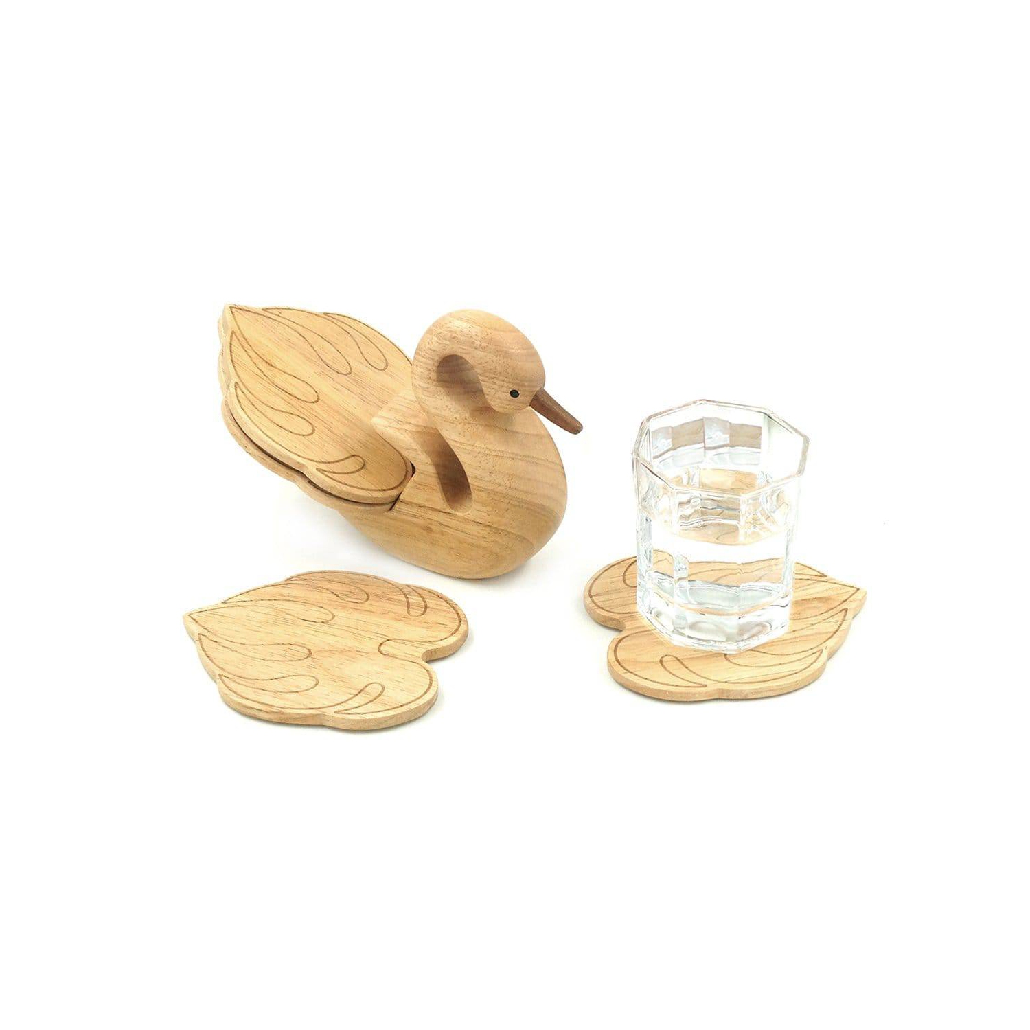 Support sous-verre en bois