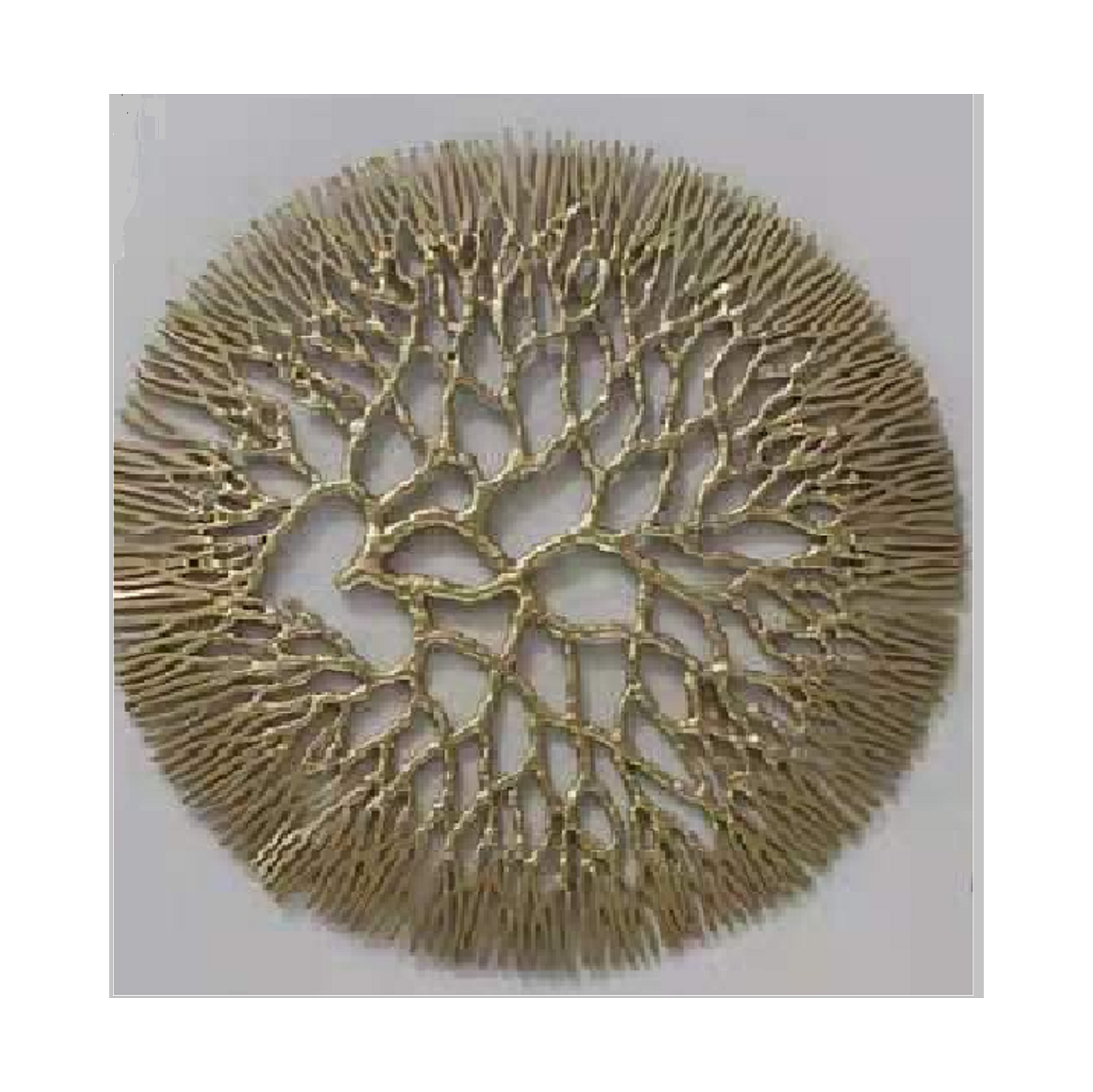 Metal Wall Art: Median Wrought Iron Coral 17"