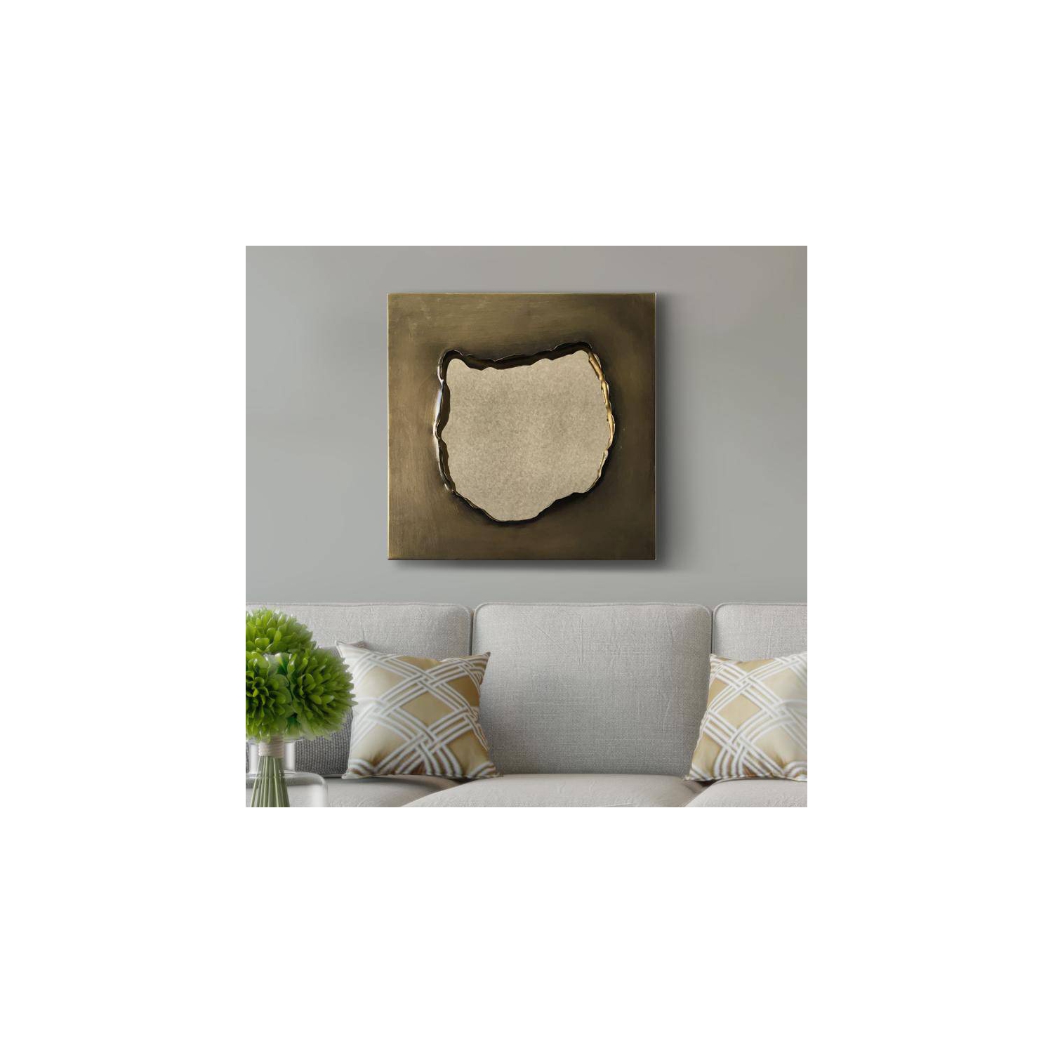 Wall Mirror - Decorative Metal Wall Mirror