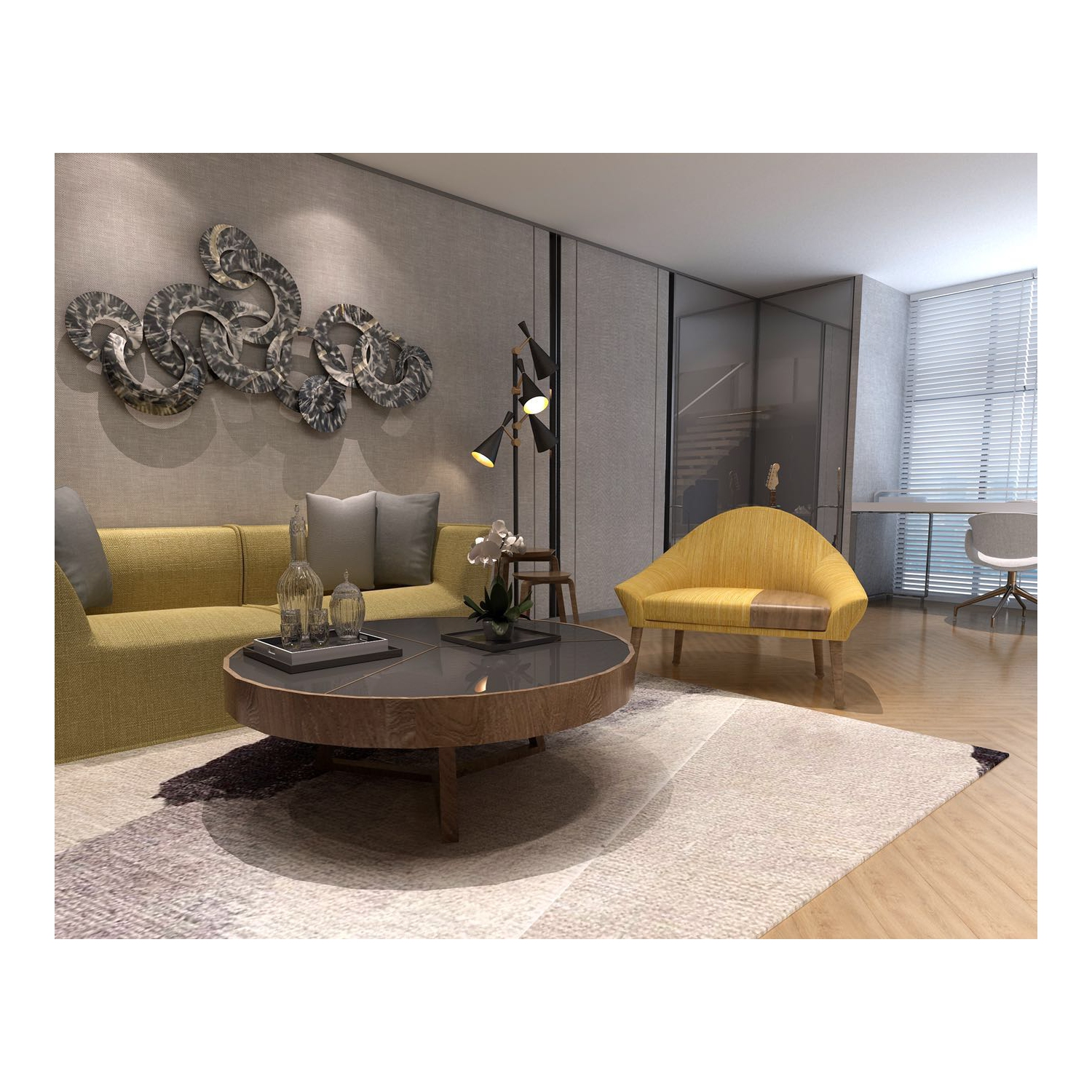 Silver Viggo Metal Wall Art