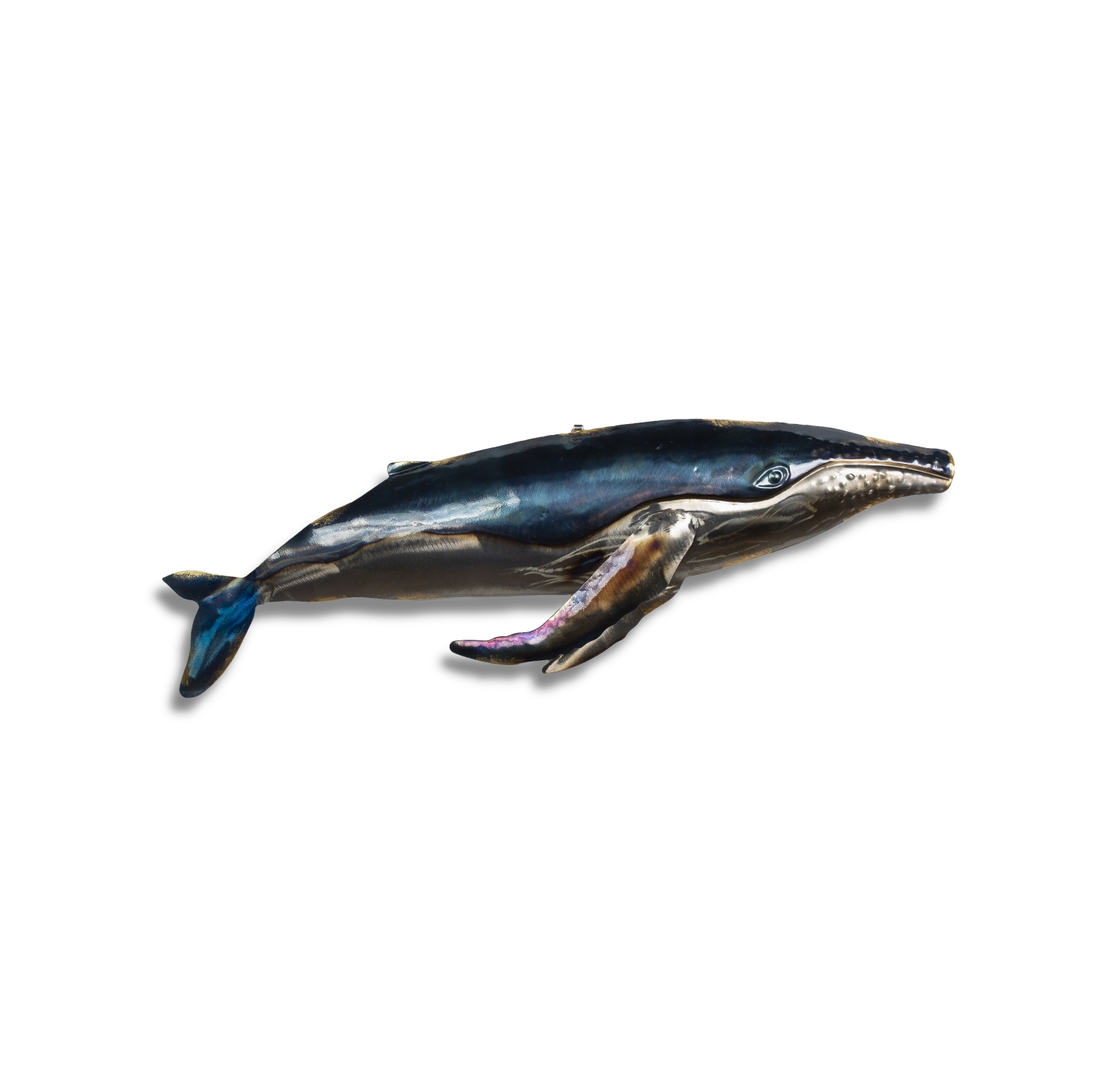 Whale Metal wall art 26"x8"
