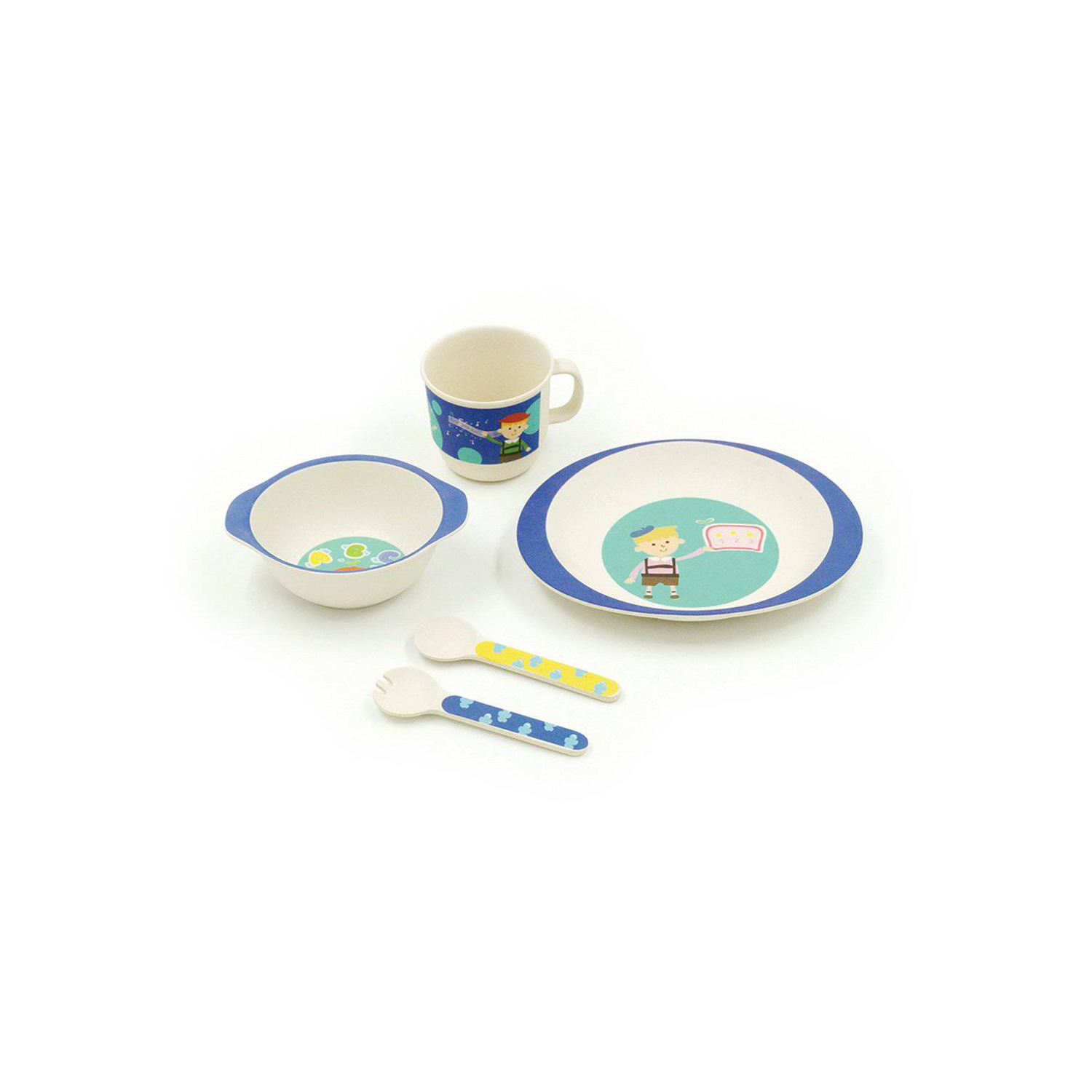 KIDS DINNER SET BLUE BOY