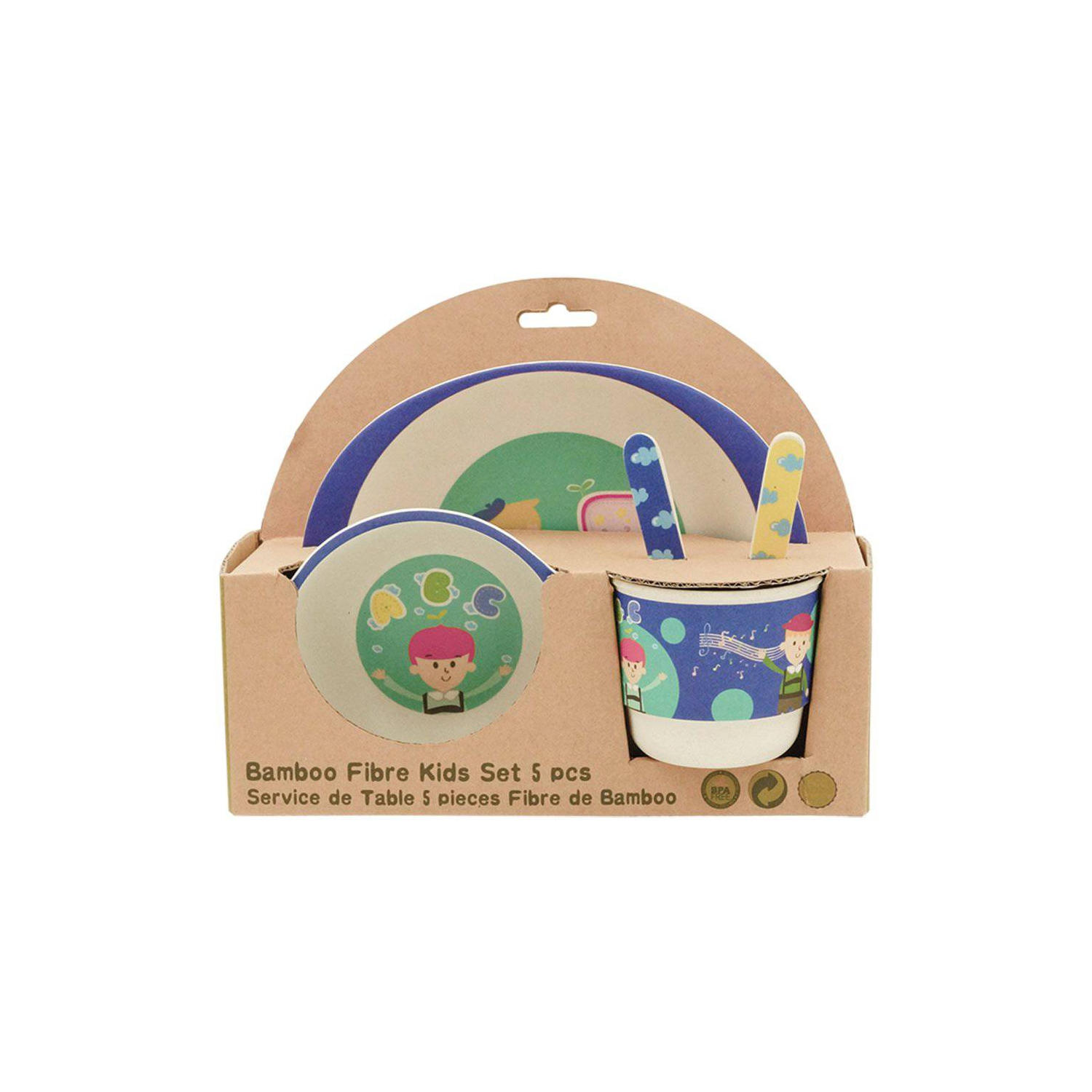 KIDS DINNER SET BLUE BOY