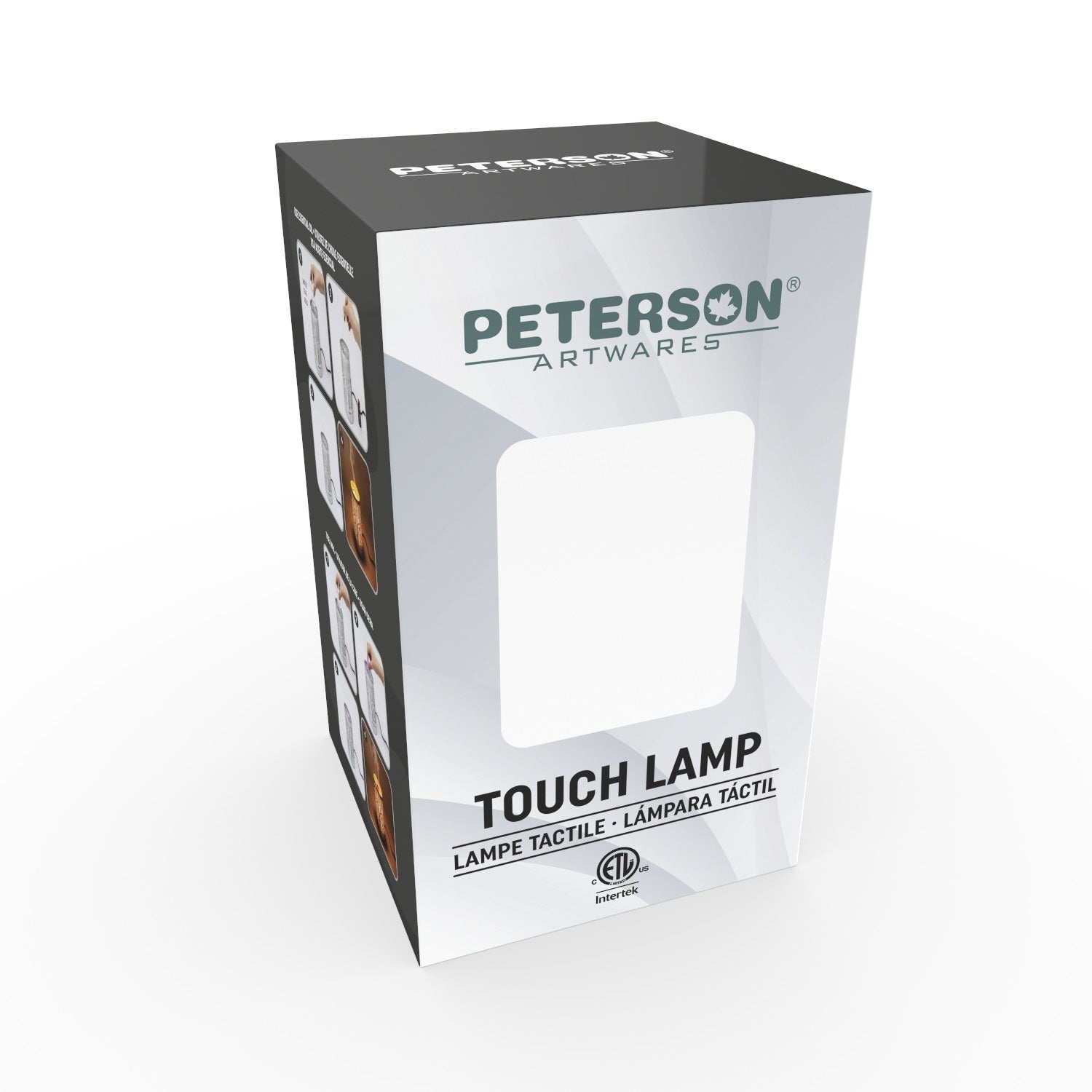 Lampe tactile de 7 po/brûleur à huile/cire chaude-fleur blanche