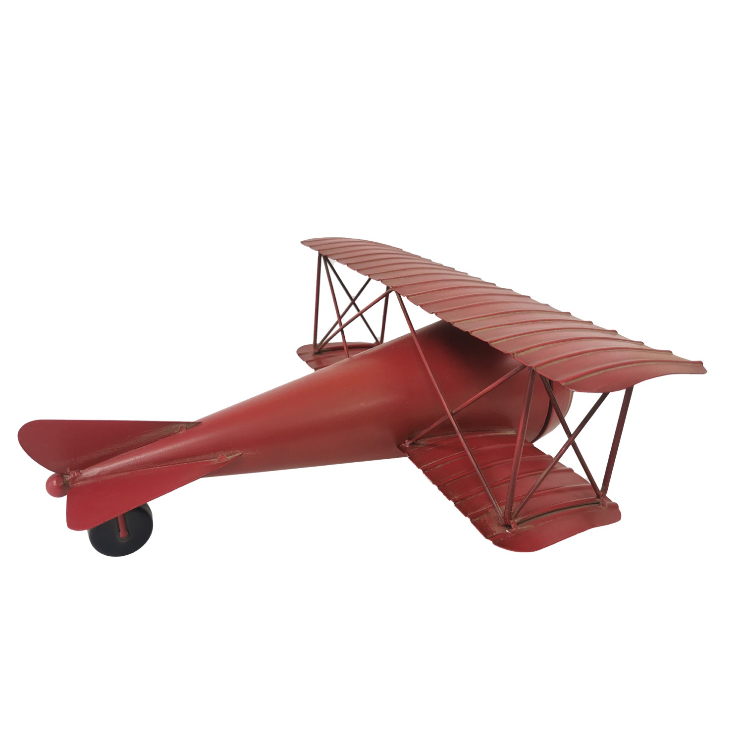 Table clock - Red Airplane Metal Table Clock