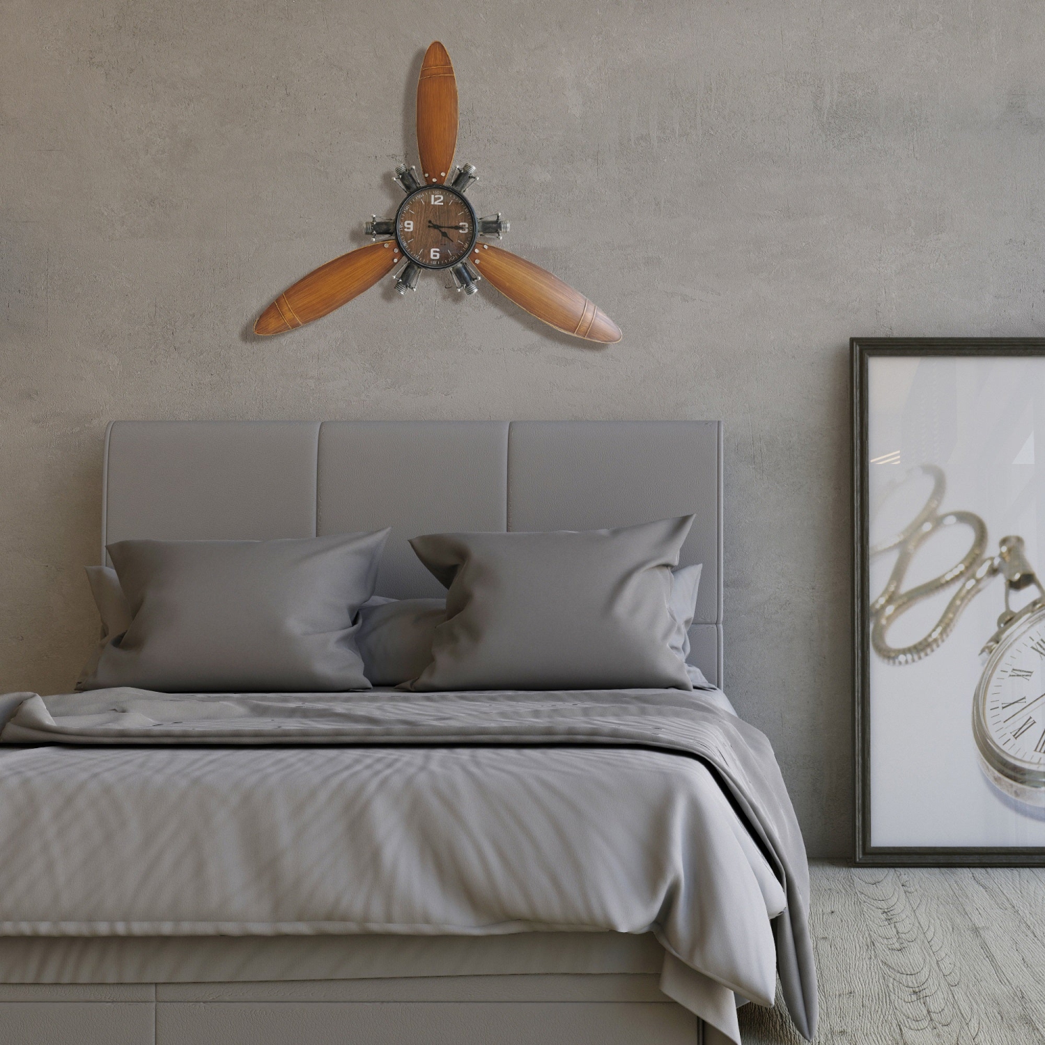 Airplane Propeller Wall Clock small