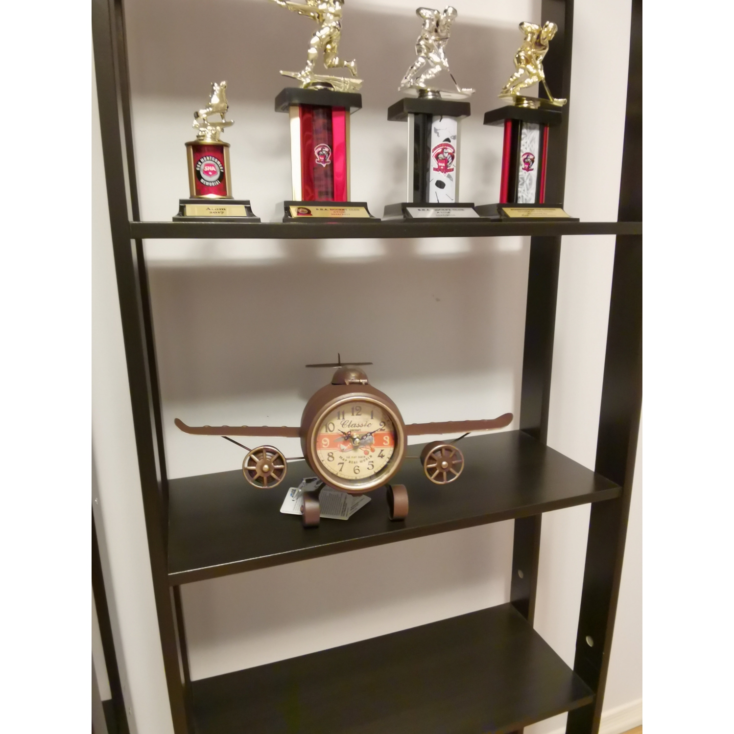 Table clock - Rustic Vintage Airplane Table Clock