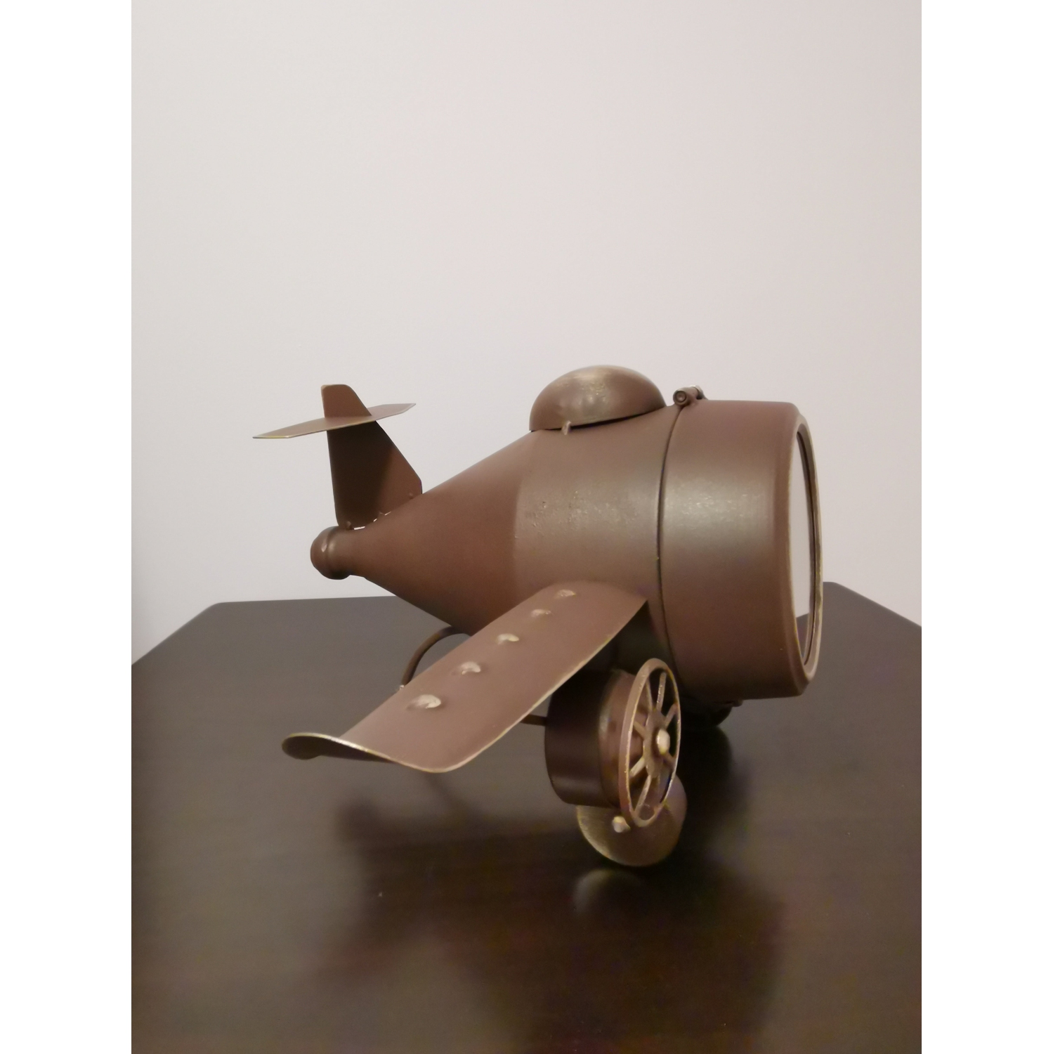 Table clock - Rustic Vintage Airplane Table Clock
