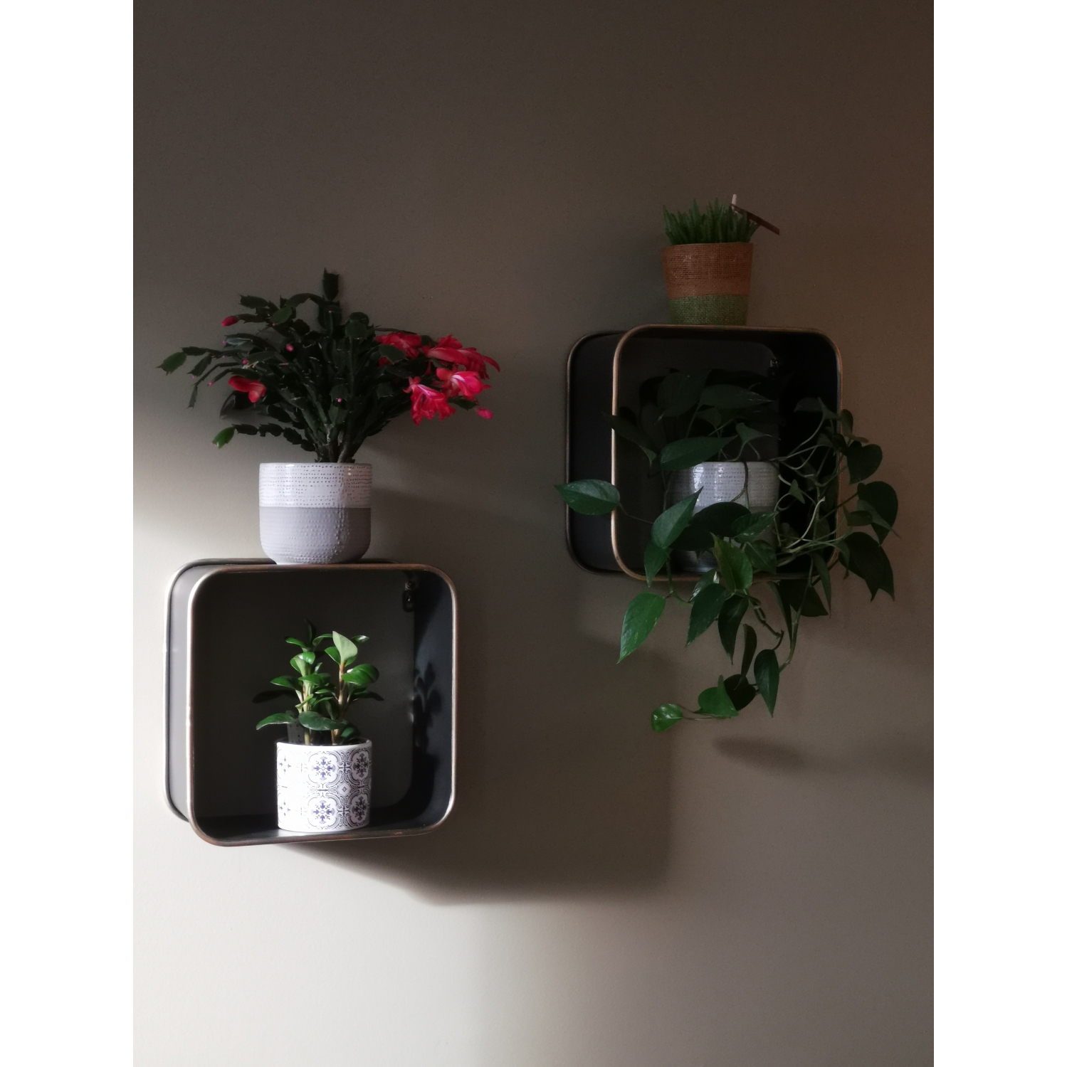 Wall Rack - Stylish creative metal wall shelf/rack Rectangular