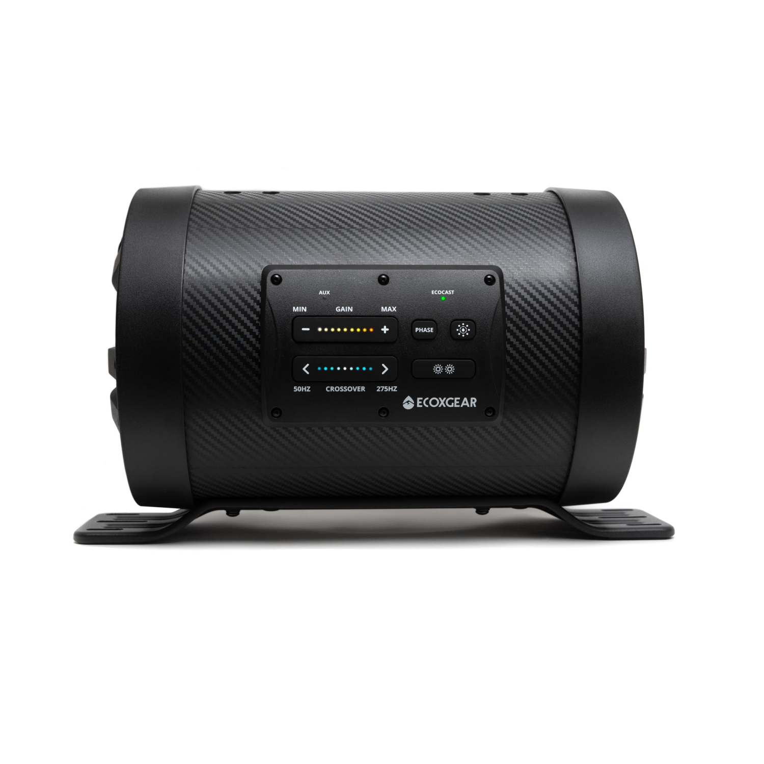 Tube d’extrêmes graves amplifié de 8 po avec amplificateur intégré de 500 W SoundExtreme ES08 d’ECOXGEAR pour sports motorisés