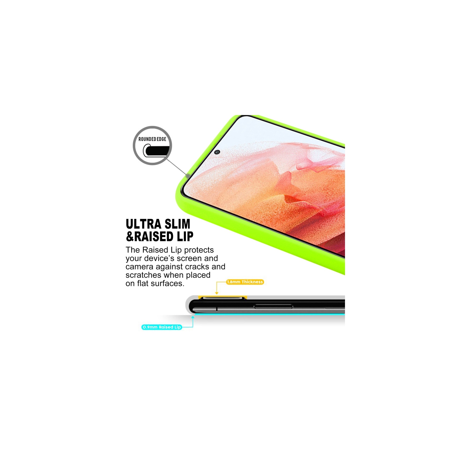 TopSave Goospery Pearl Jelly Slim Thin Rubber Case For Samsung Galaxy S22, Green