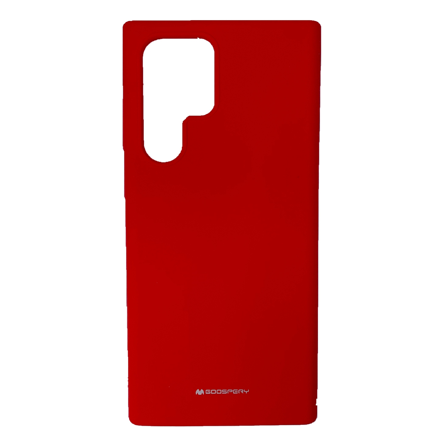 TopSave Goospery Liquid Silicone Rubber Bumper Case with Soft Microfiber For Samsung Galaxy S22 Ultra, Red