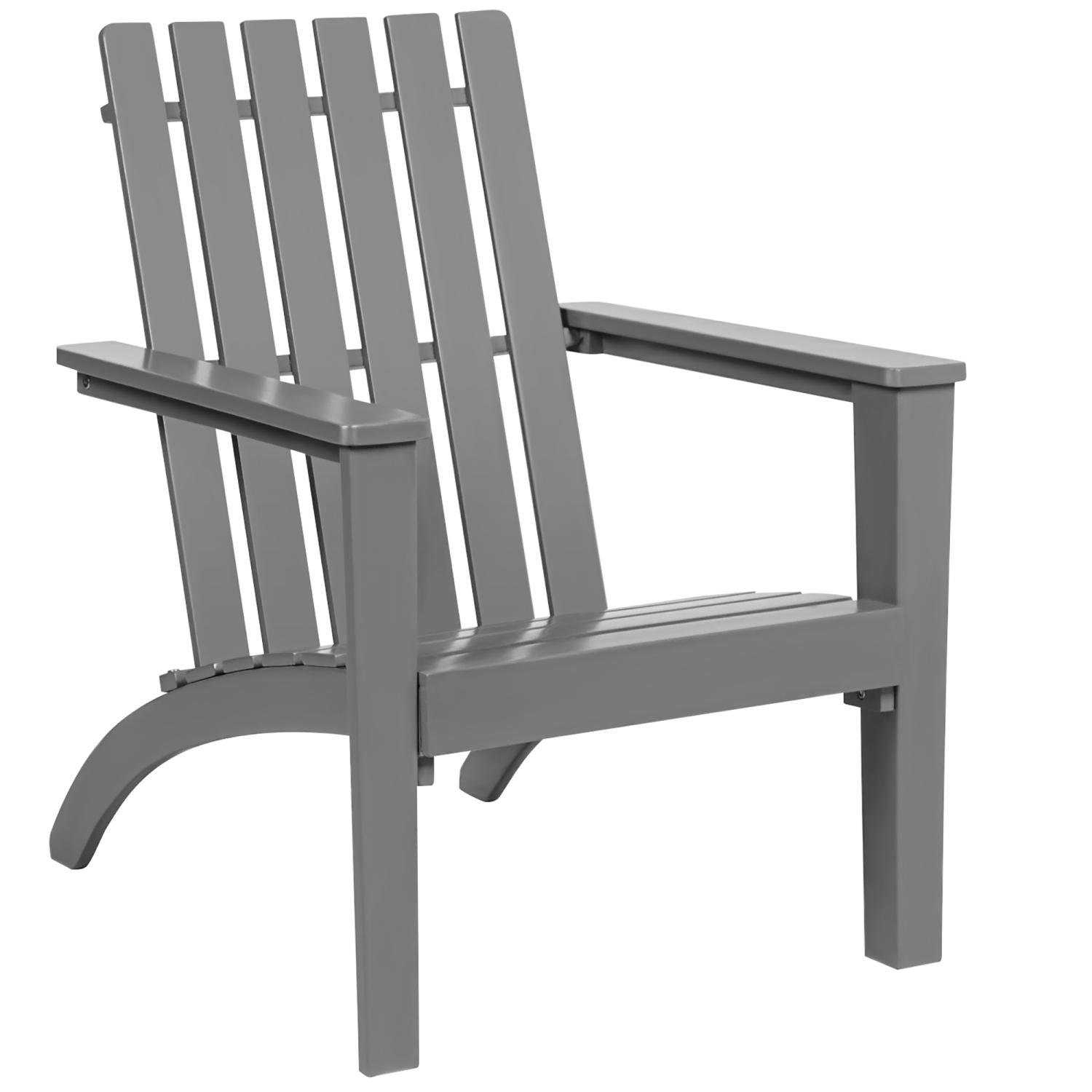 Costway Patio Adirondack Chair Acacia Wood Lounge Armrest Garden Deck