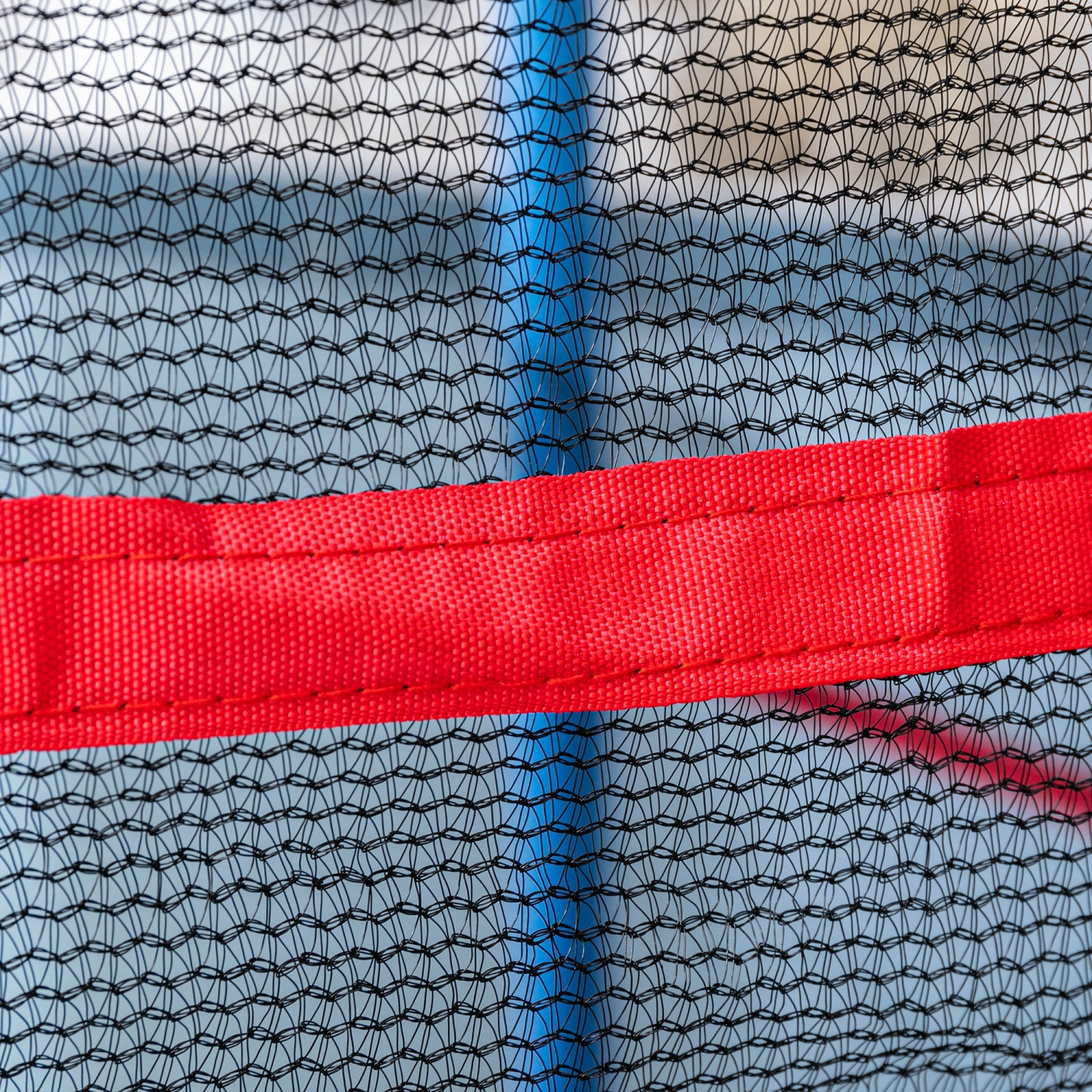 Qaba Kids Trampoline with Safety Enclosure Net and Built-in Zipper Safety Pad, Indoor Outdoor Exercise Fitness Equipment for Children Toddler Age