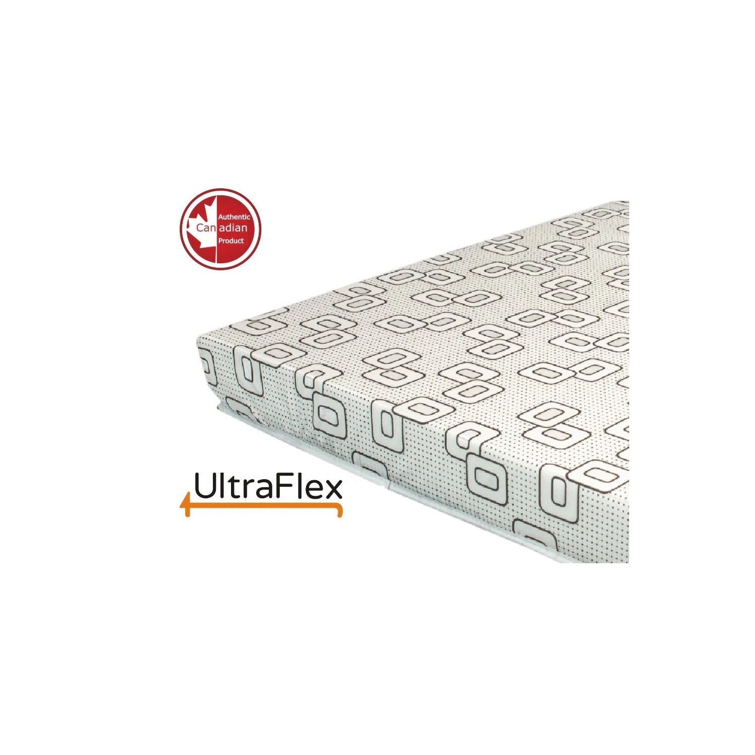 Matelas MI-ferme en mousse haute densité UltraFlex DIVINE, lit double face