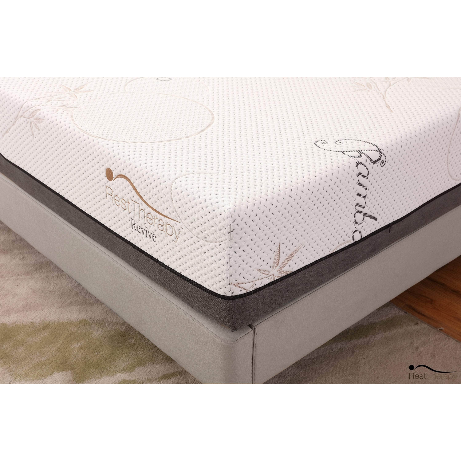 Rest Therapy 12 Inch Revive Bamboo Cool Gel Memory Foam Mattress