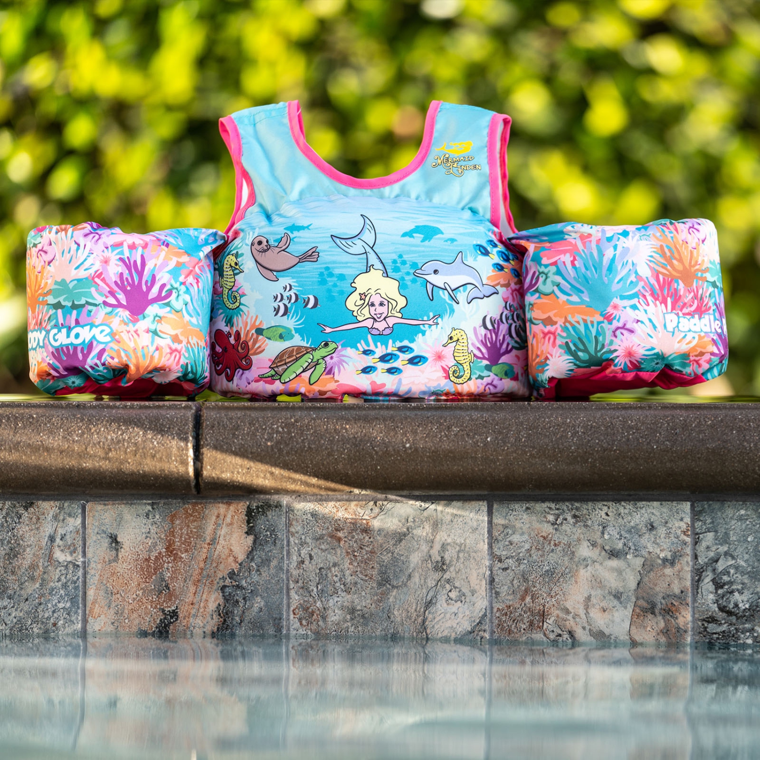 Gilet de natation pour enfants de 33 à 55 LB - le plus sécuritaire breveté approuvé par la U.S. Coast Guard - Reef