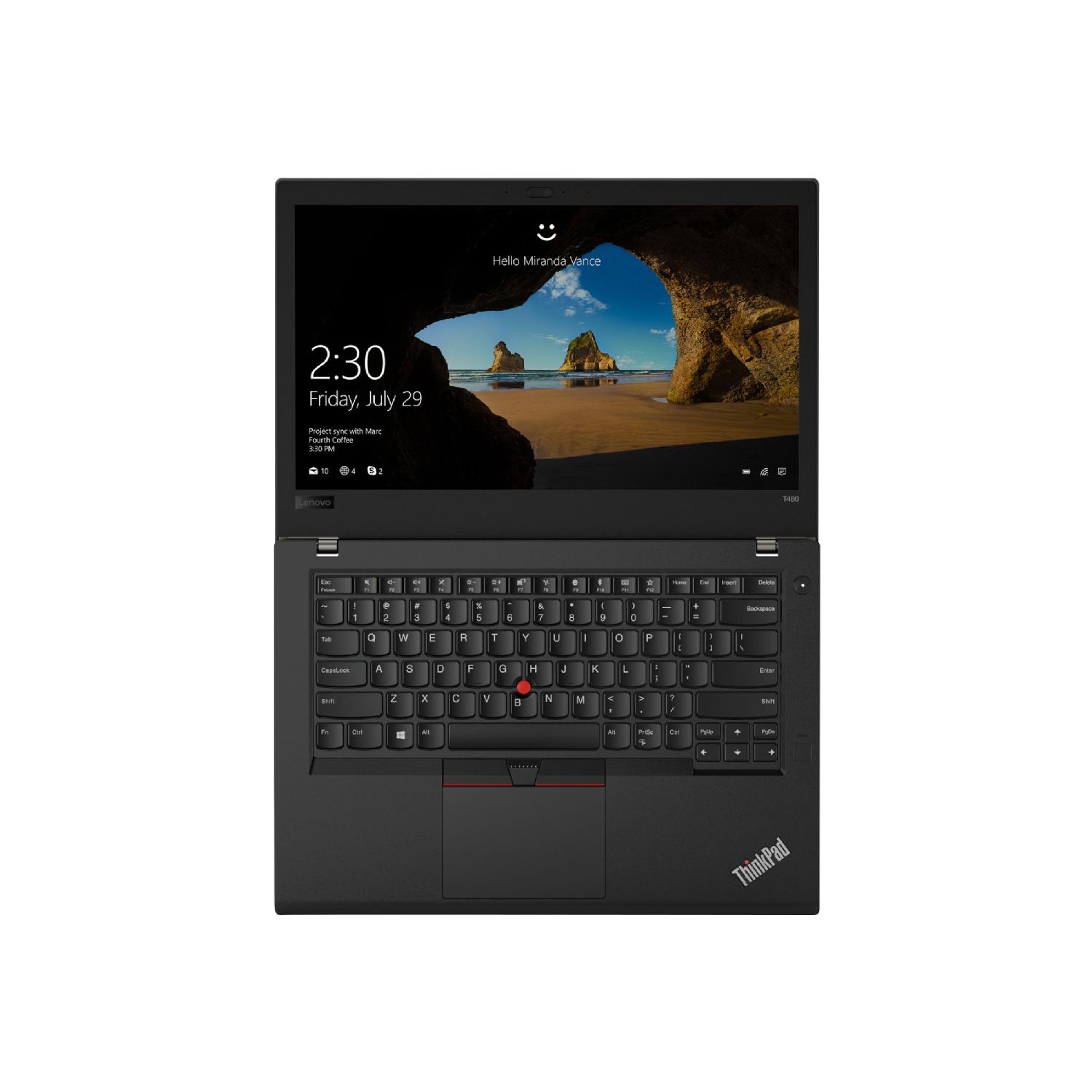 Refurbished Lenovo ThinkPad T490, 14" Intel 8th Gen i7-8665U, 32 GB RAM, New 1 TB M.2 SSD, Windows 10 PRO - Grade A