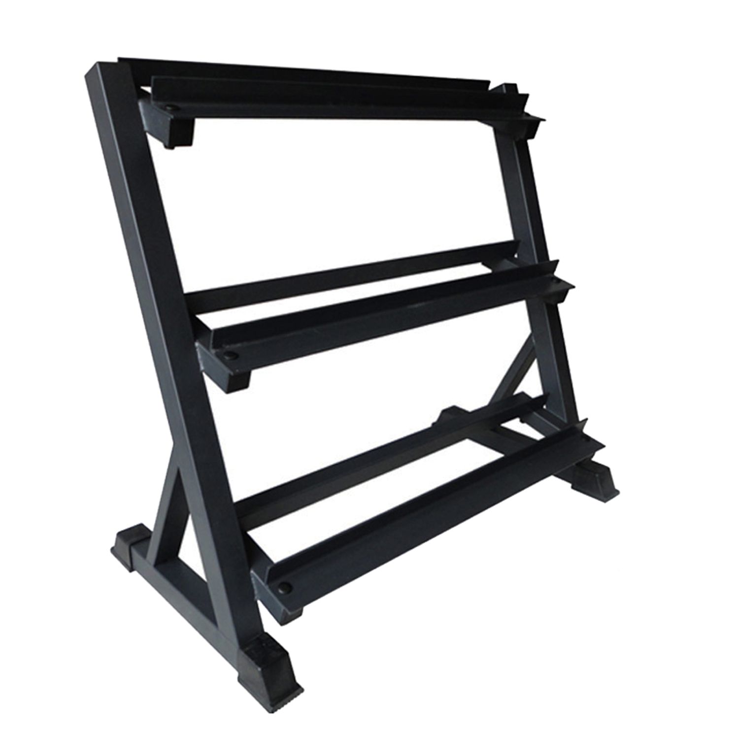 Support D'haltères à 3 Niveaux Rangement Multi-Niveaux