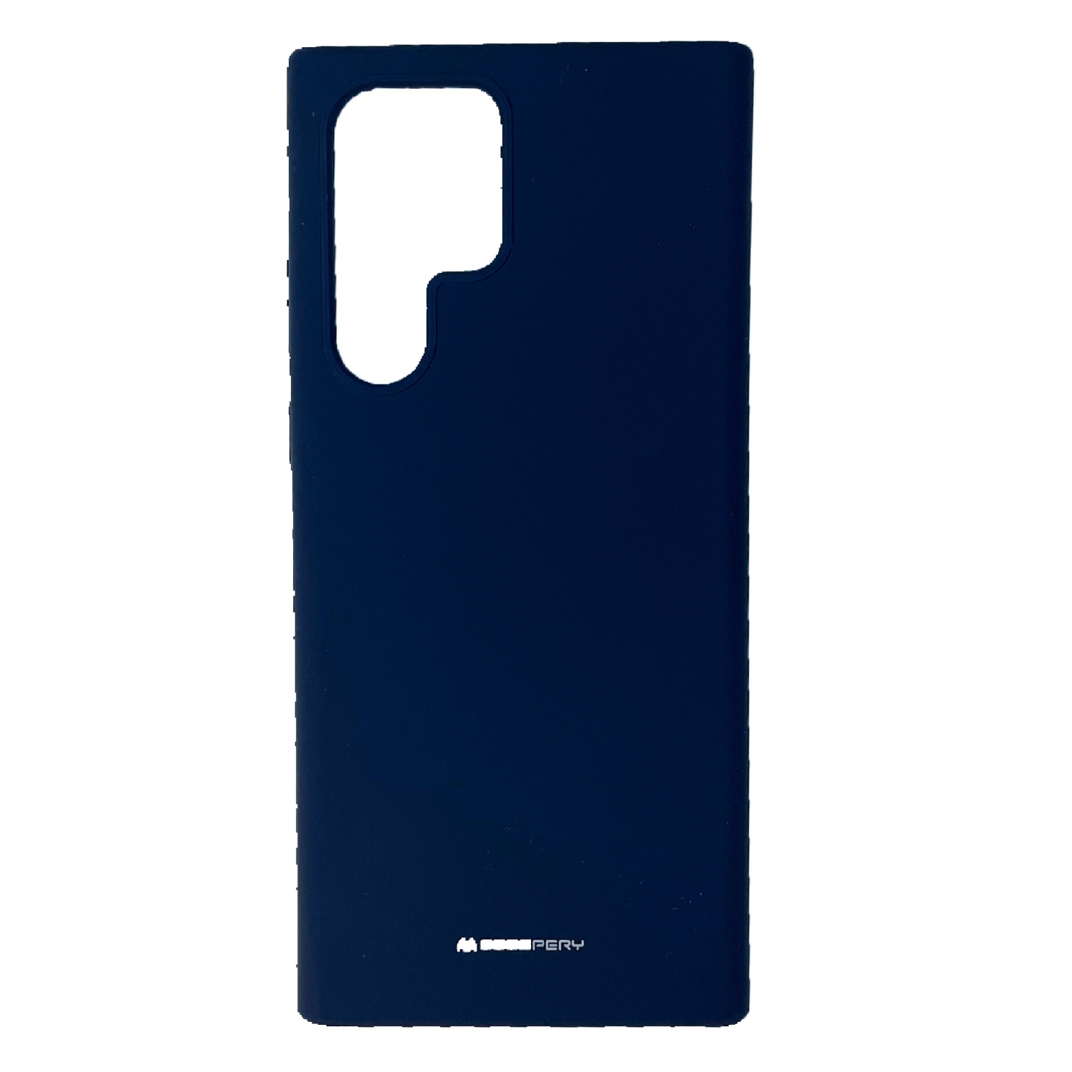 TopSave Goospery Liquid Silicone Rubber Bumper Case with Soft Microfiber For Samsung Galaxy S22 Ultra, Navy Blue