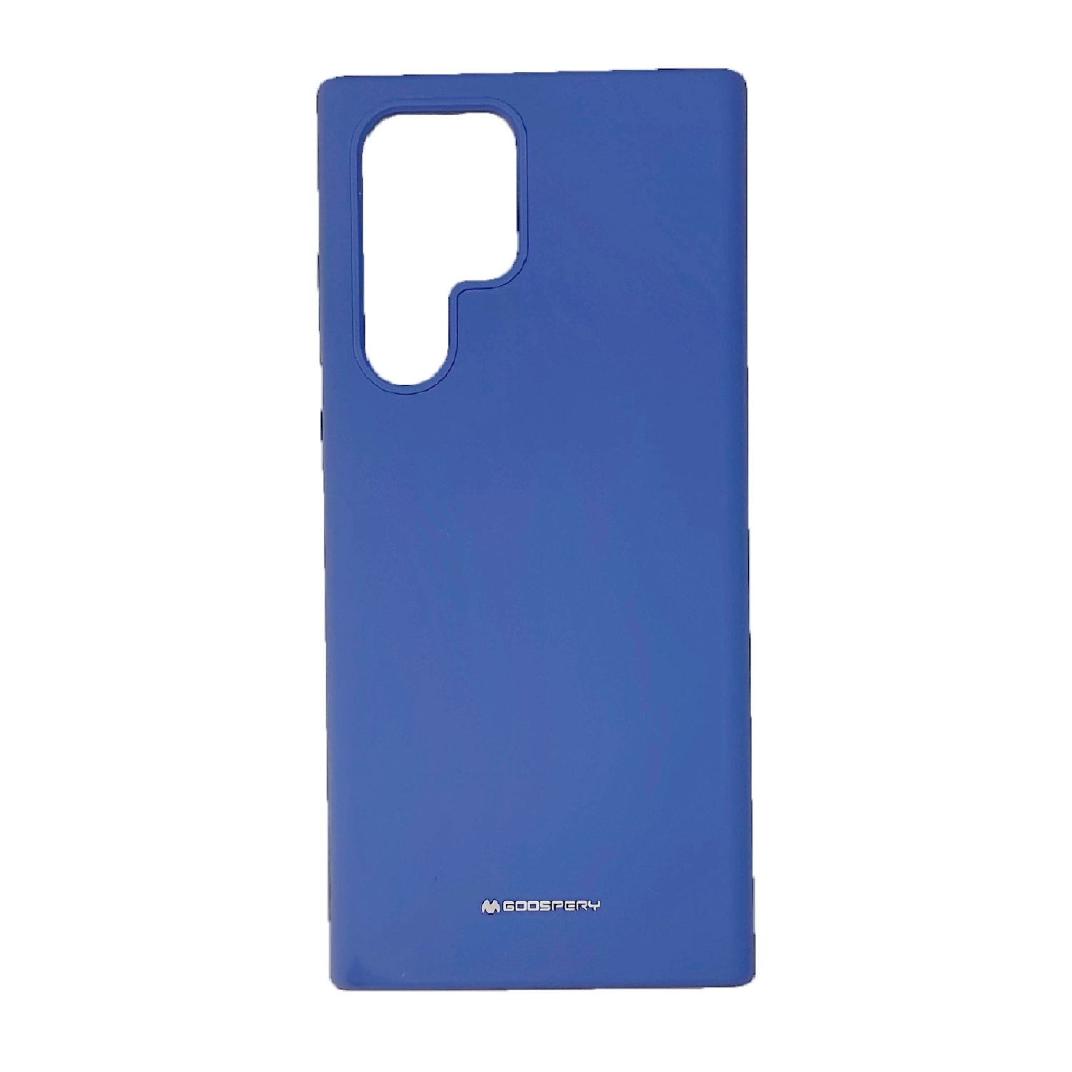 TopSave Goospery Liquid Silicone Rubber Bumper Case with Soft Microfiber For Samsung Galaxy S22 Ultra, Linen Blue