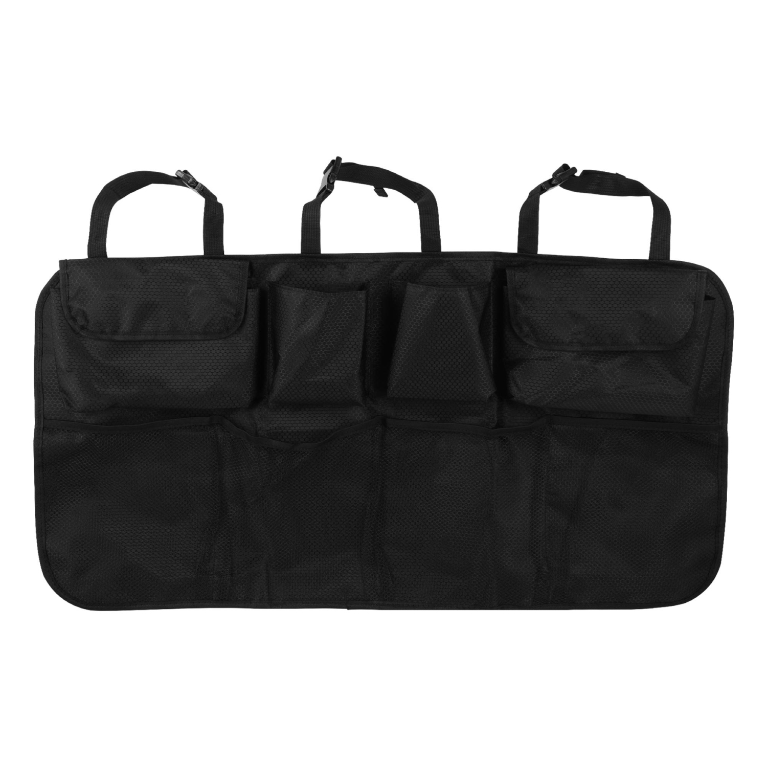 Super Capacity Car Trunk Space Saving Car Hanging Organizer with Stick Stripes with 8 storage bag- LIVINGbasics®